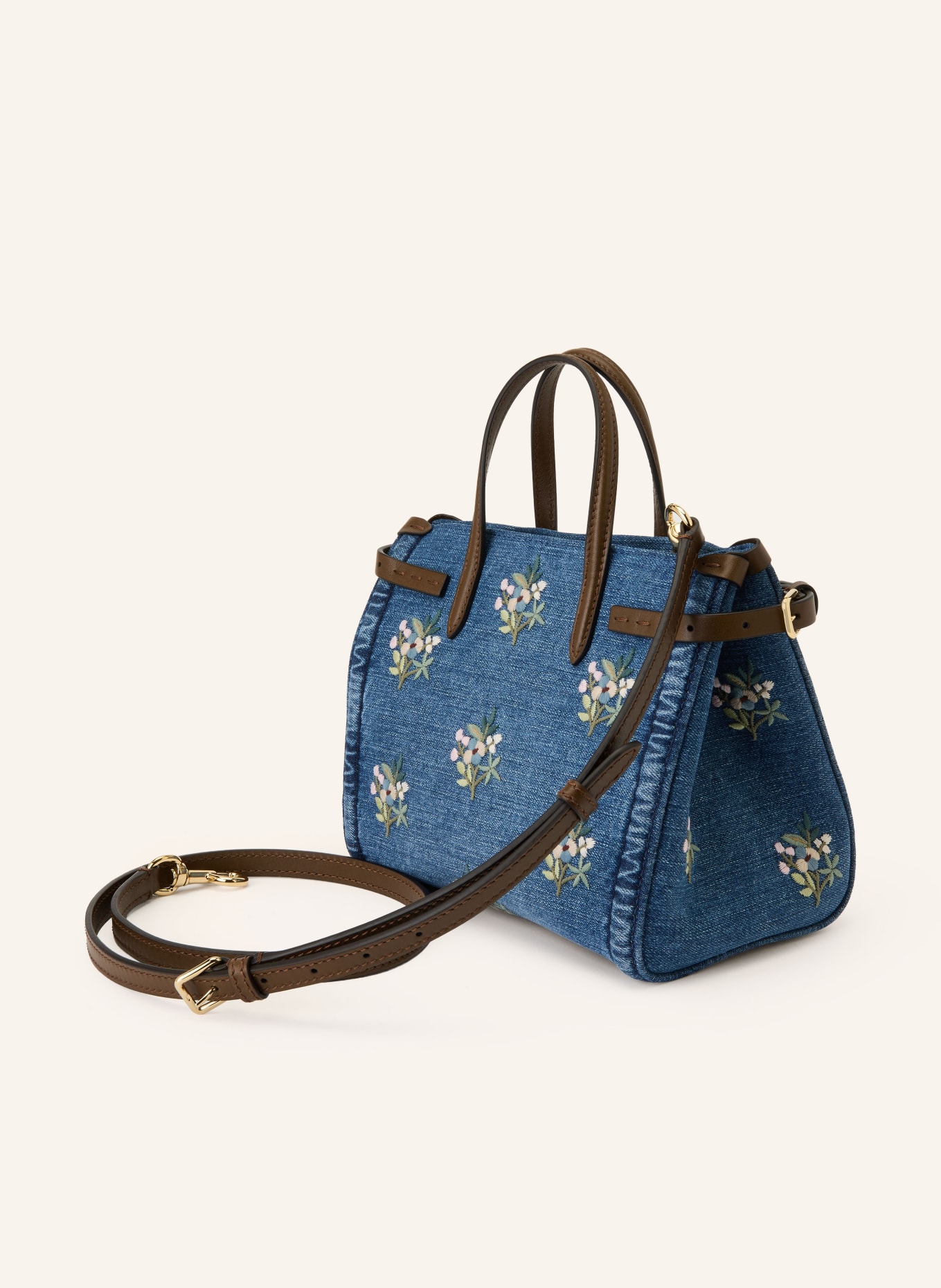 VALENTINO GARAVANI Schoudertas ANTIBES: LICHTBLAUW / ROZE / LICHTGROEN