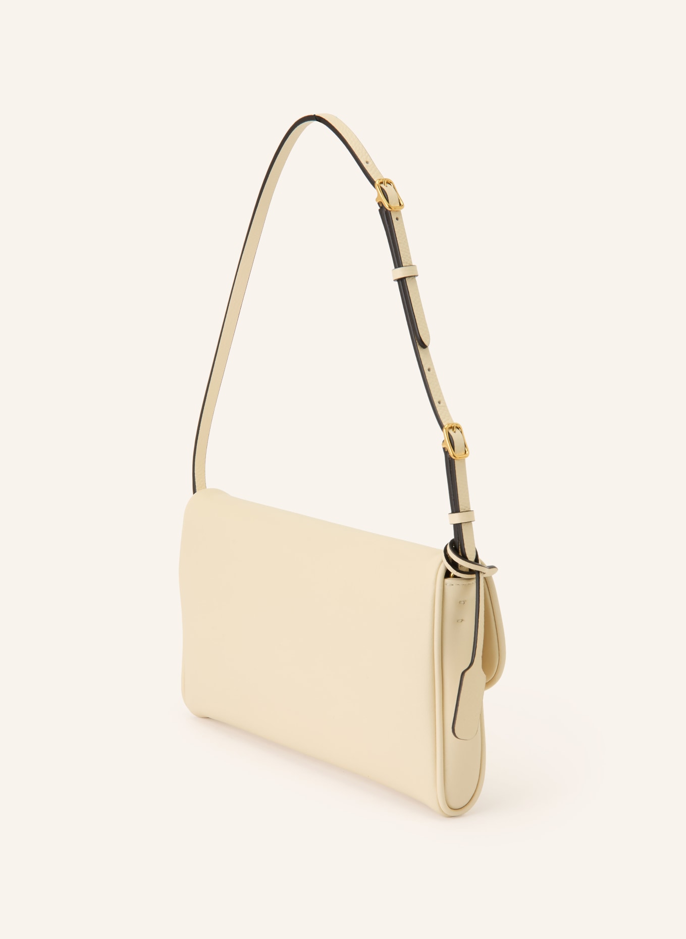 VALENTINO GARAVANI Schultertasche DEVAIN: ECRU / GOLD