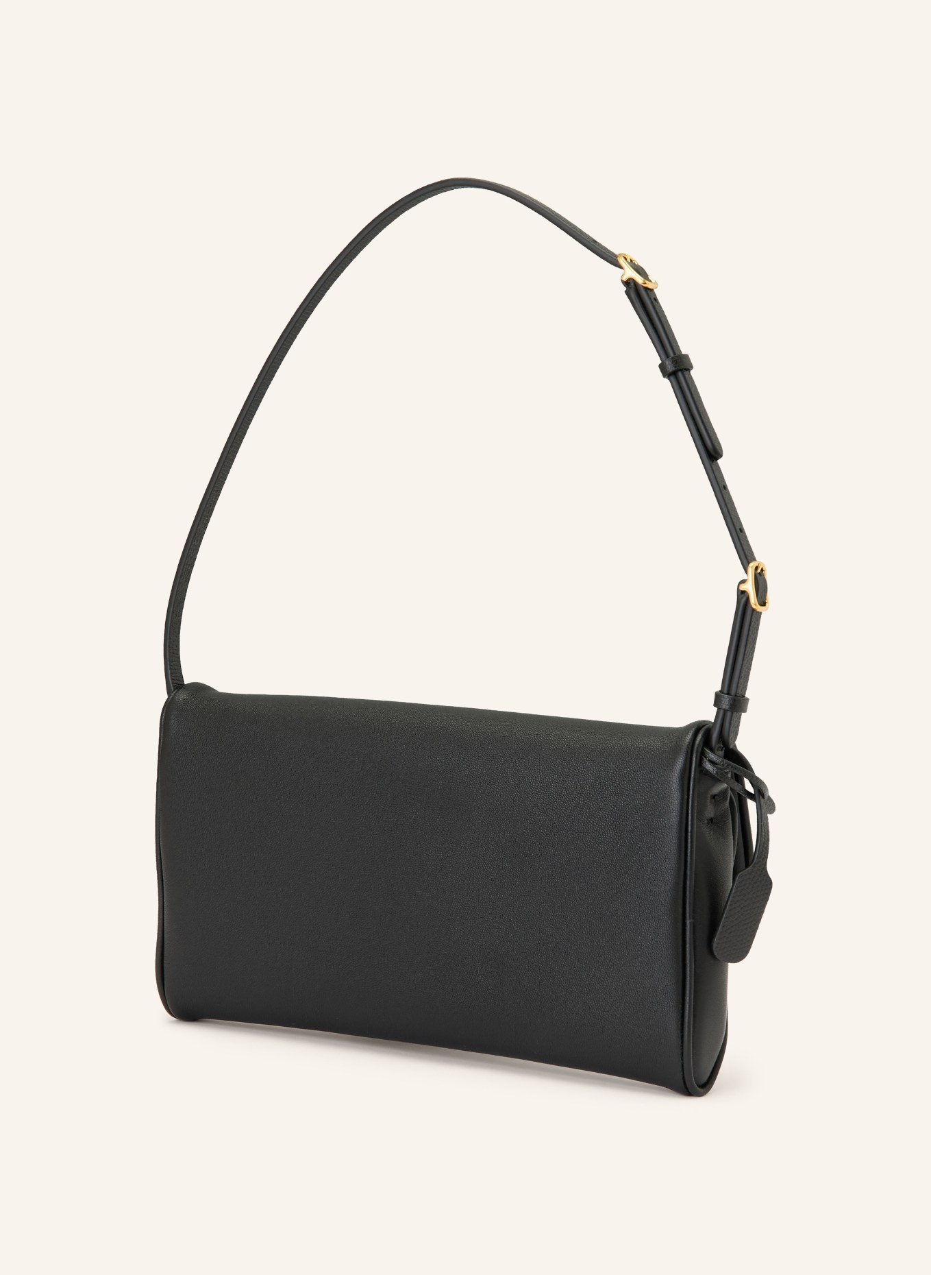 VALENTINO GARAVANI Schoudertas DEVAIN: ZWART / GOUD