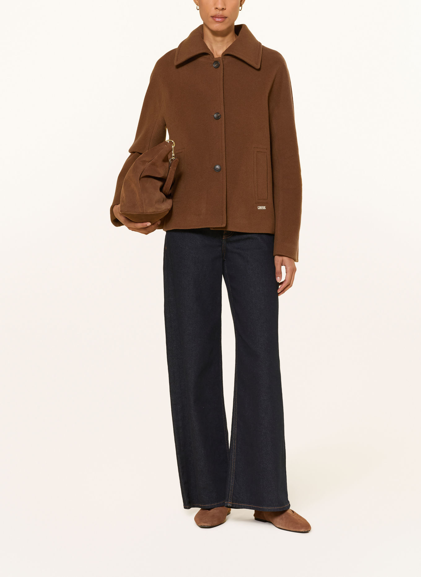 CINQUE Kastenjacke CIDALI: BRAUN