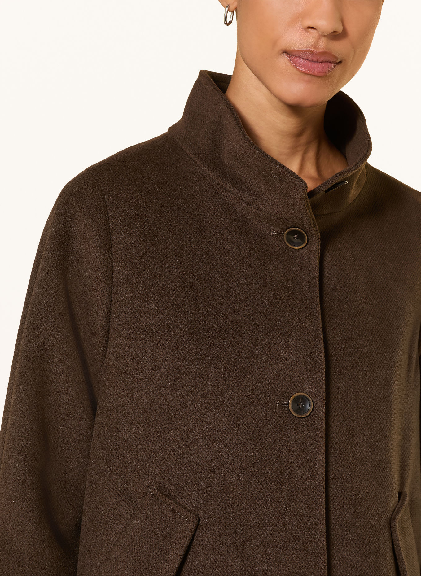 CINQUE Kastenjacke CIJOLINO: DUNKELBRAUN
