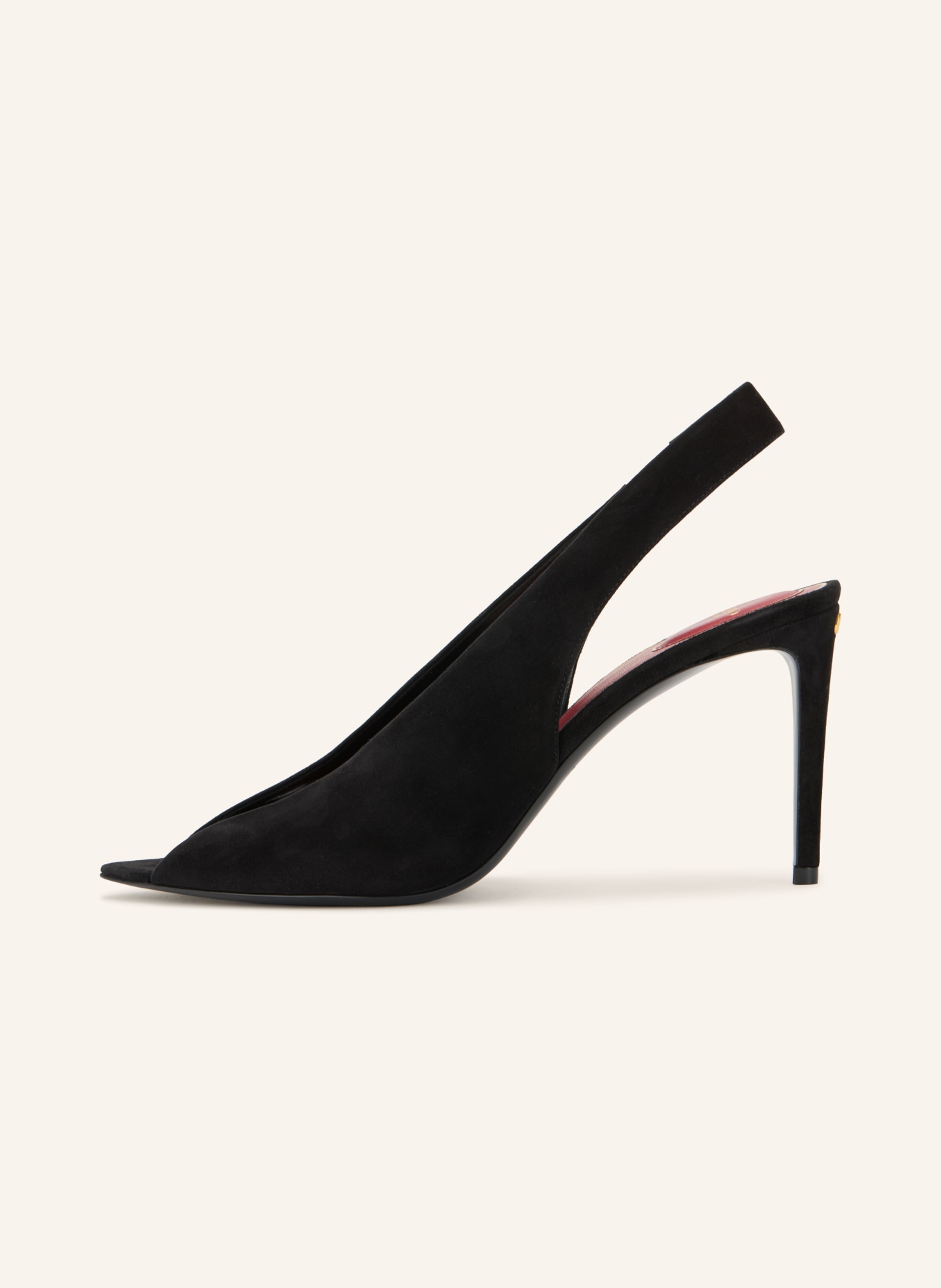 VALENTINO GARAVANI Peeptoes VG RÉVÉLÉ: SCHWARZ