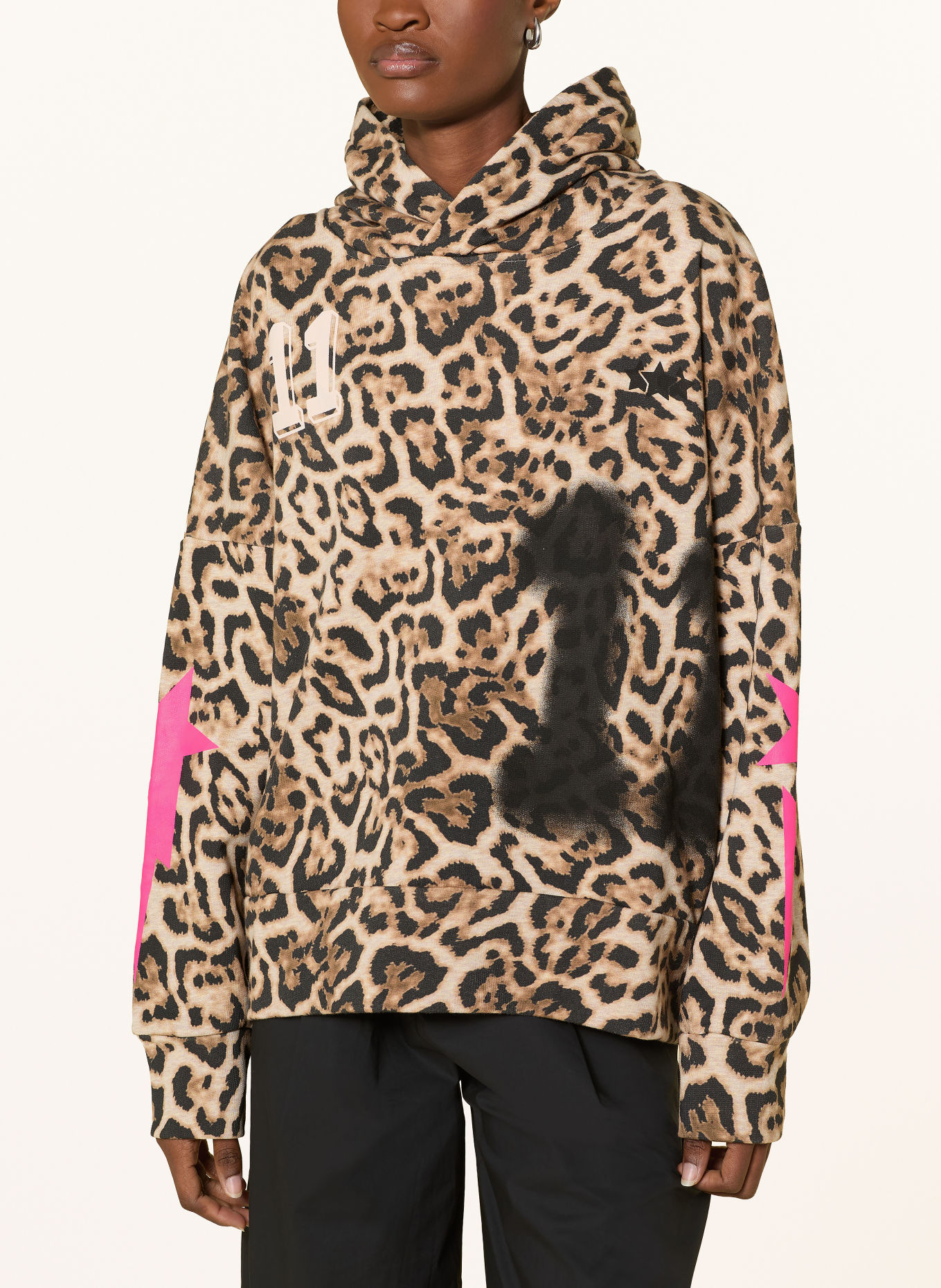 yippie hippie Bluza z kapturem oversize: KONIAKOWY / BEŻOWY / CZARNY