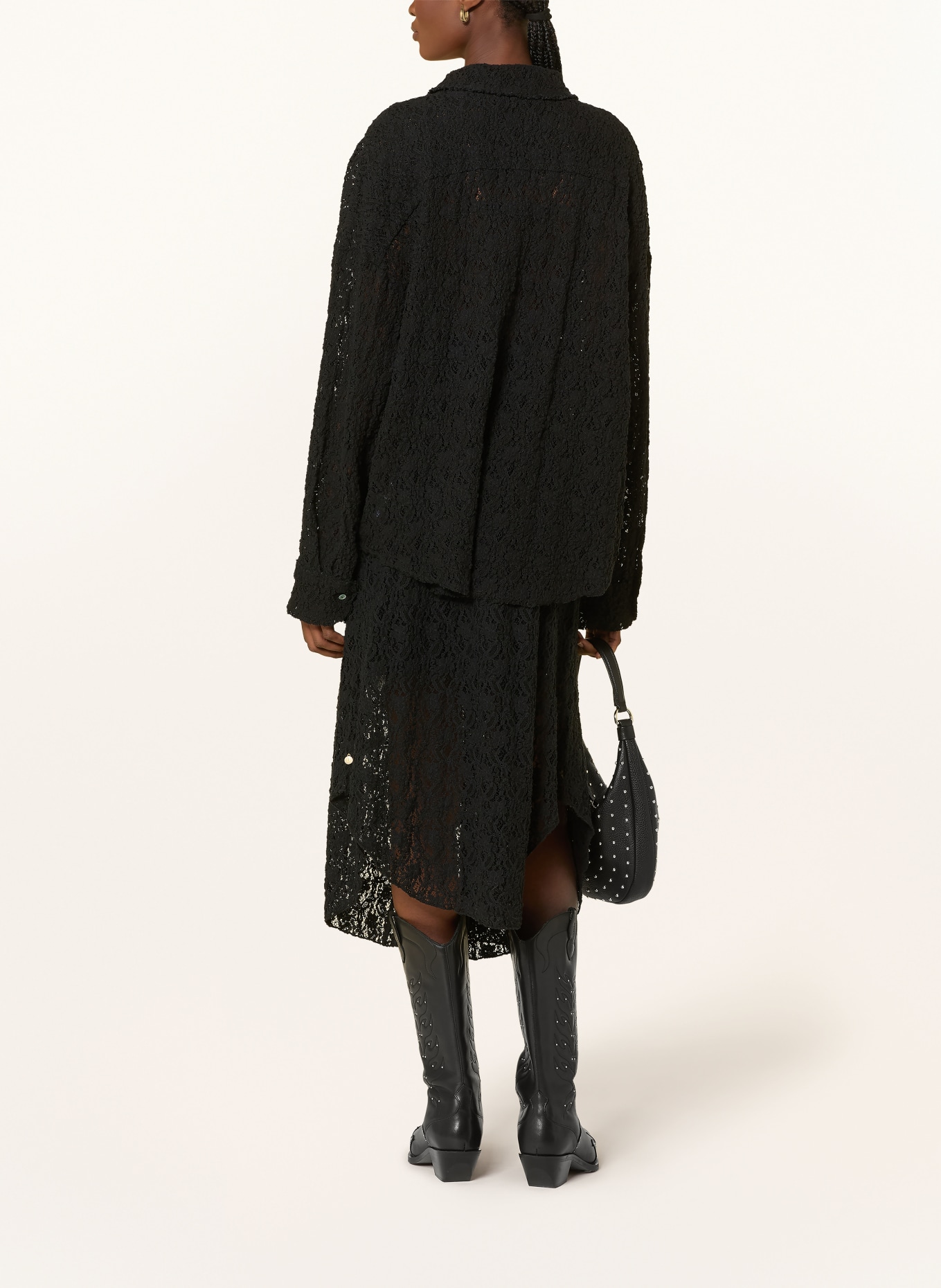 yippie hippie Chemisier en dentelle: NOIR