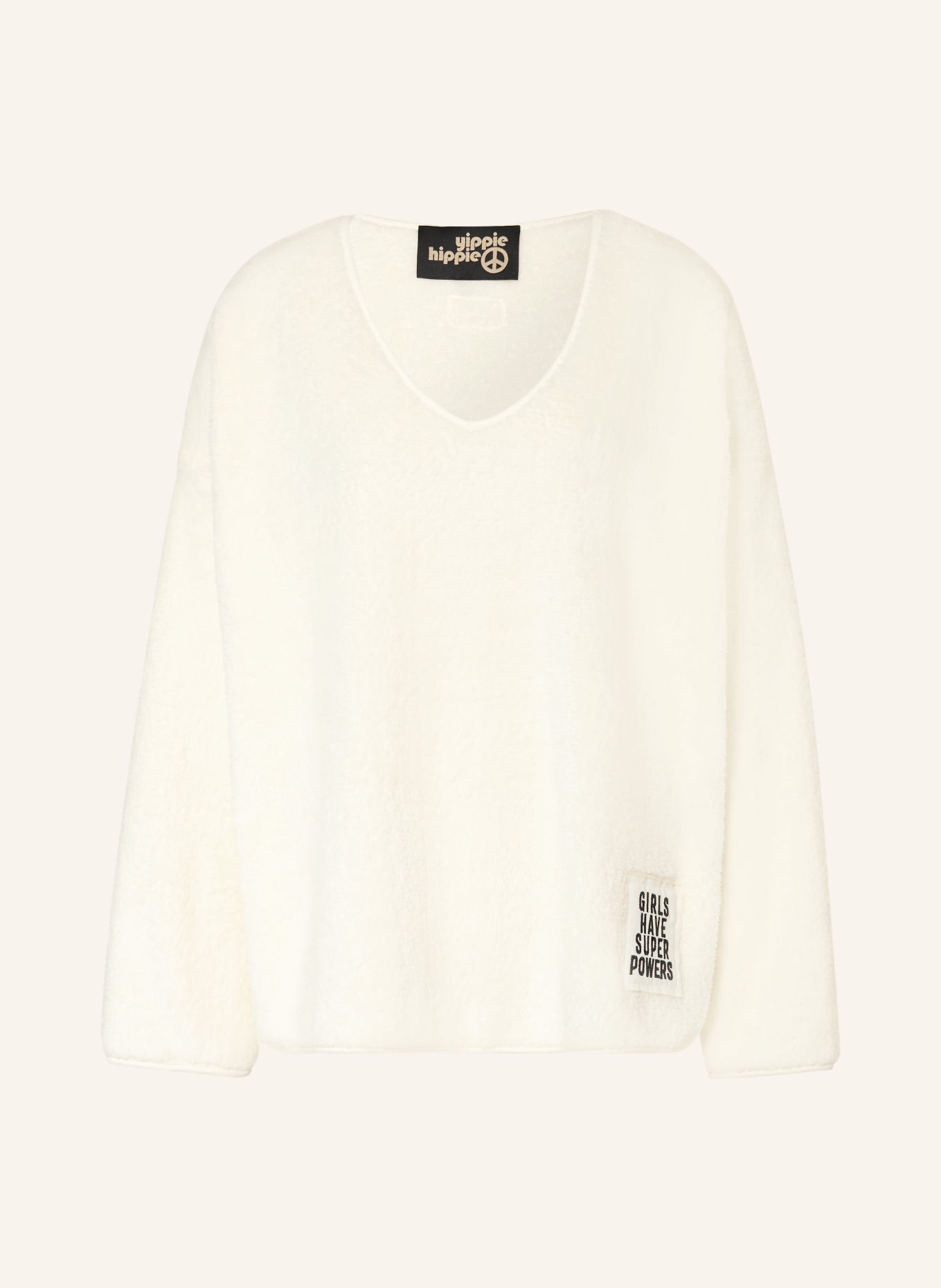 yippie hippie Bluza: ECRU / CZARNY