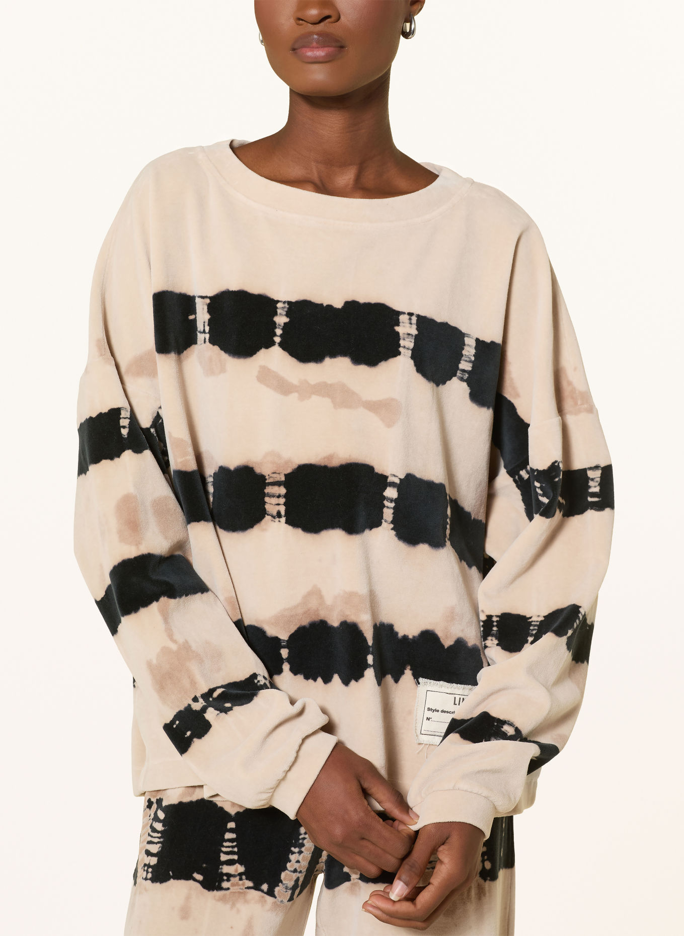 yippie hippie Bluza oversize: BEŻOWY / BRĄZOWY / CZARNY