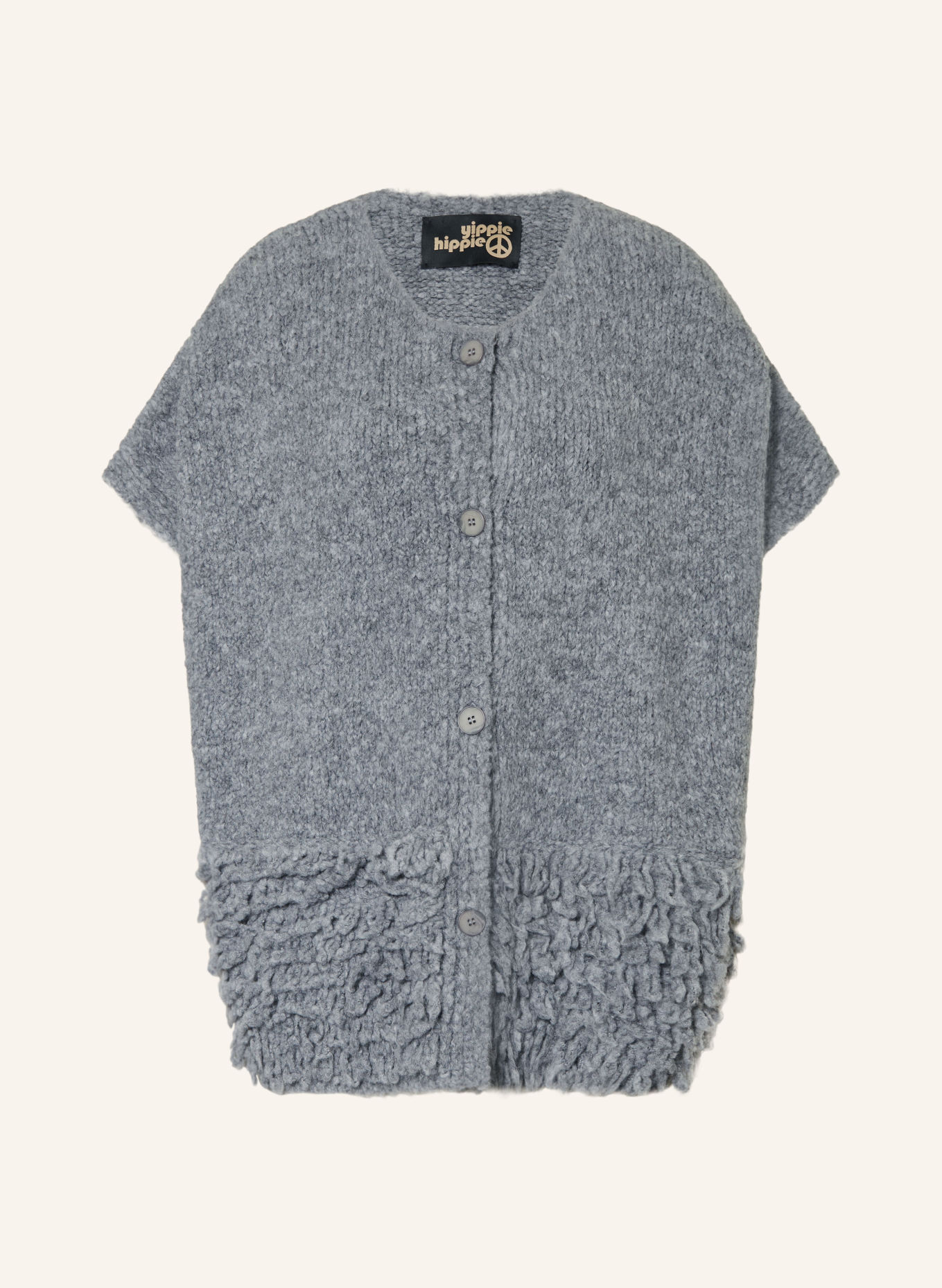 yippie hippie Knit vest: GRAY