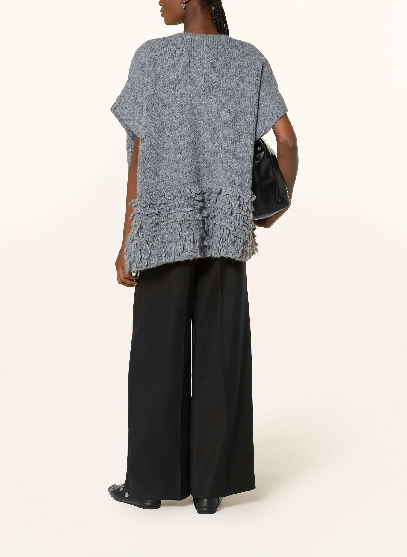 yippie hippie Knit vest: GRAY