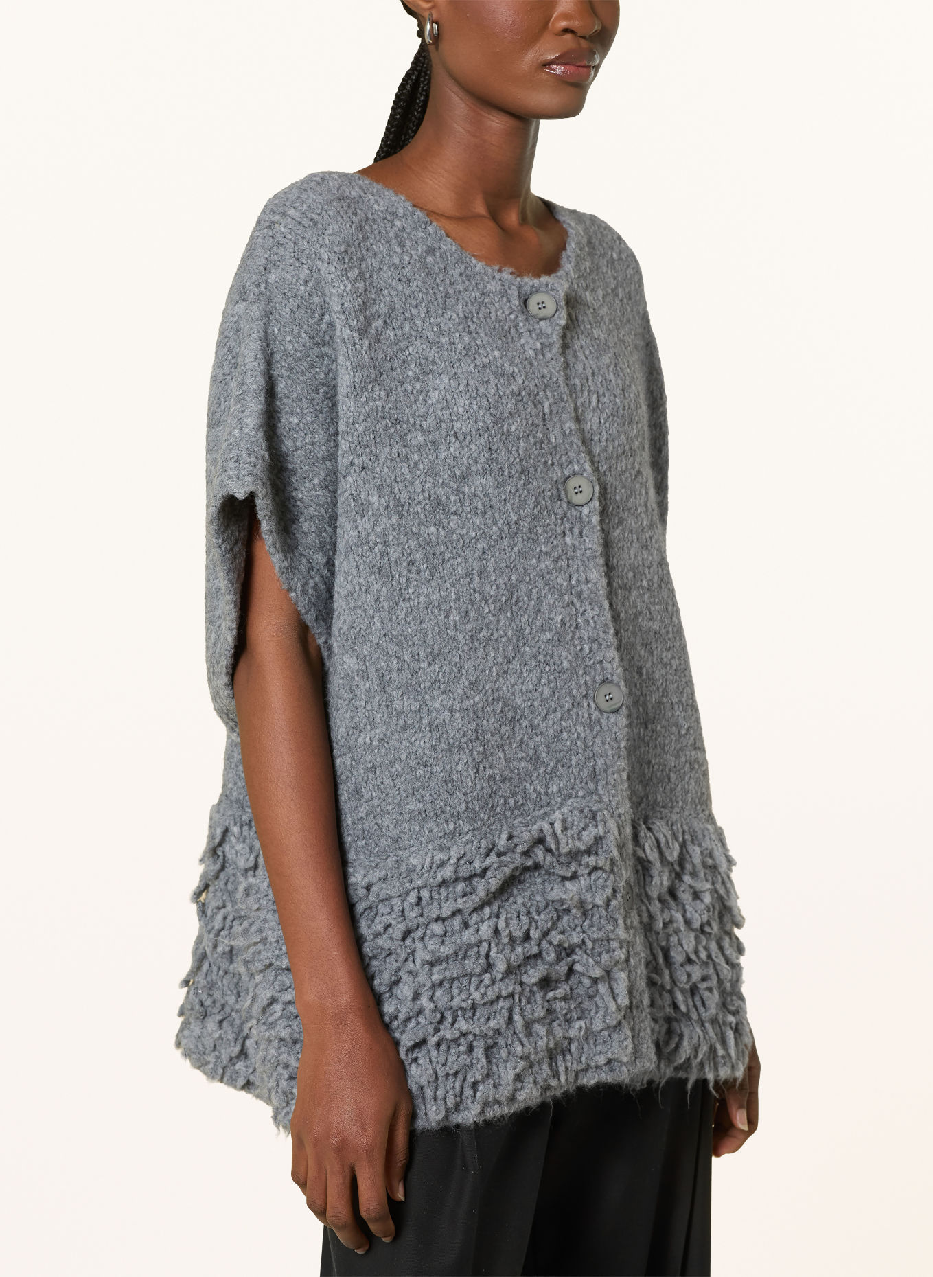 yippie hippie Knit vest: GRAY