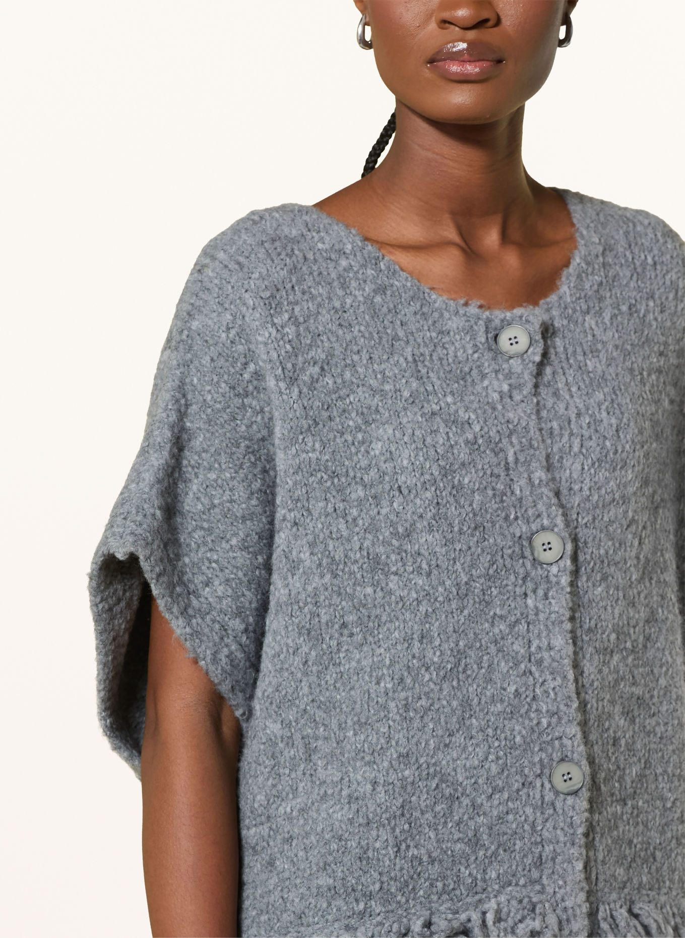 yippie hippie Knit vest: GRAY