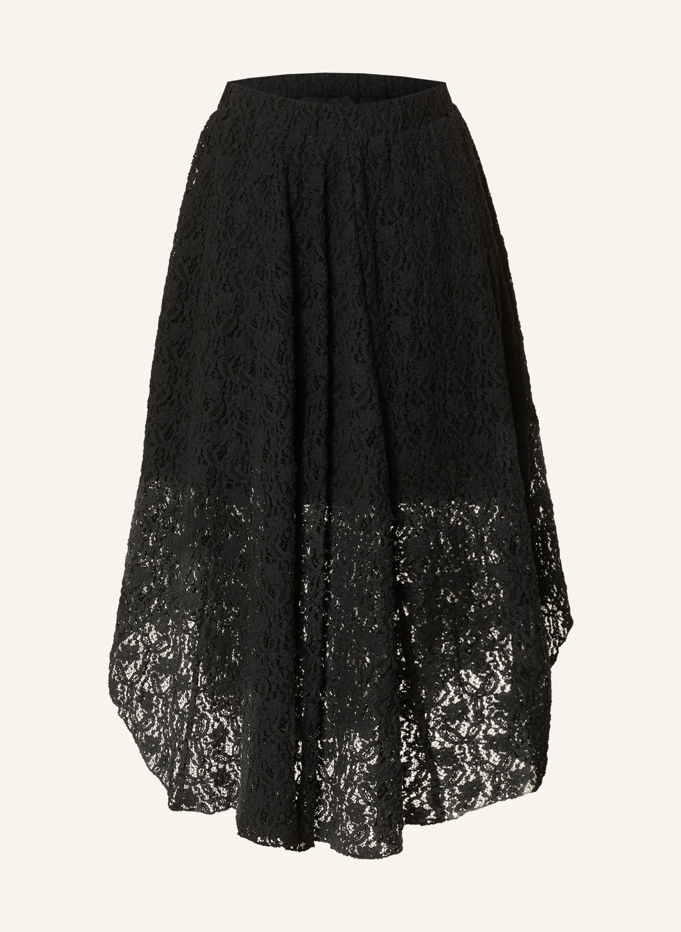 yippie hippie Kanten rok: ZWART