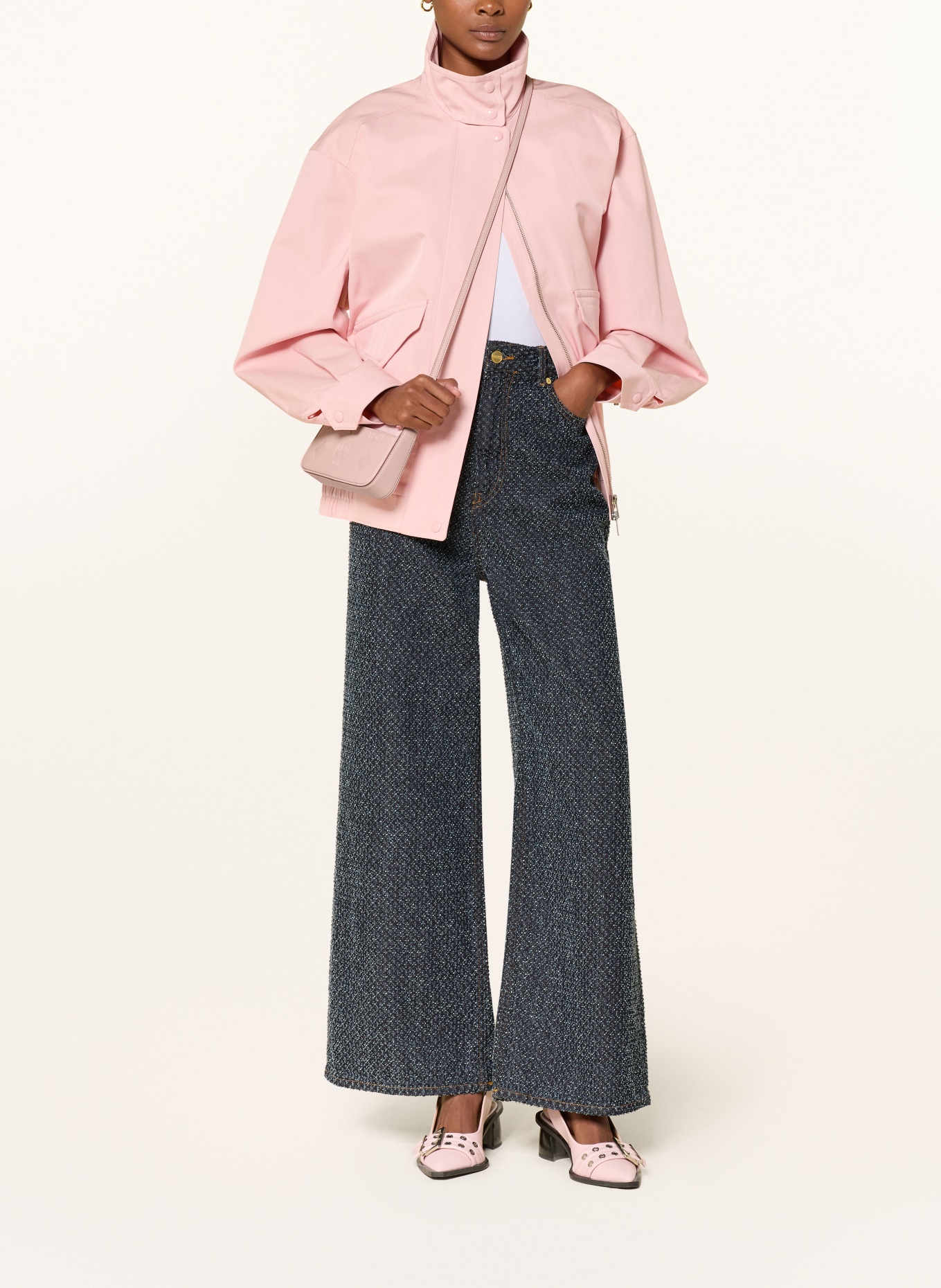 MCM Schoudertas AREN MEDIUM: ROSE CLAIR / GOUD