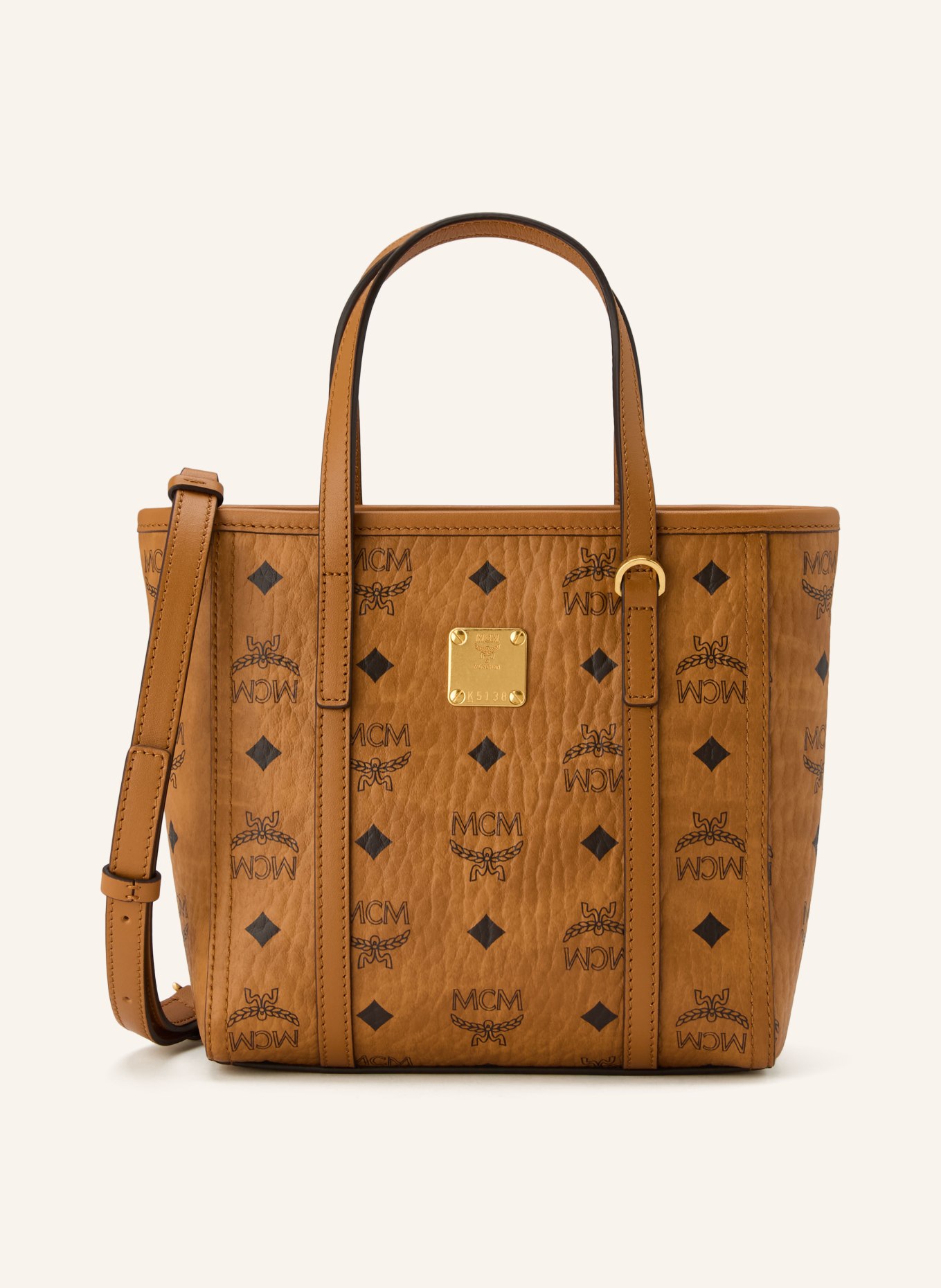 MCM Handtasche TONI SMALL: COGNAC / GOLD