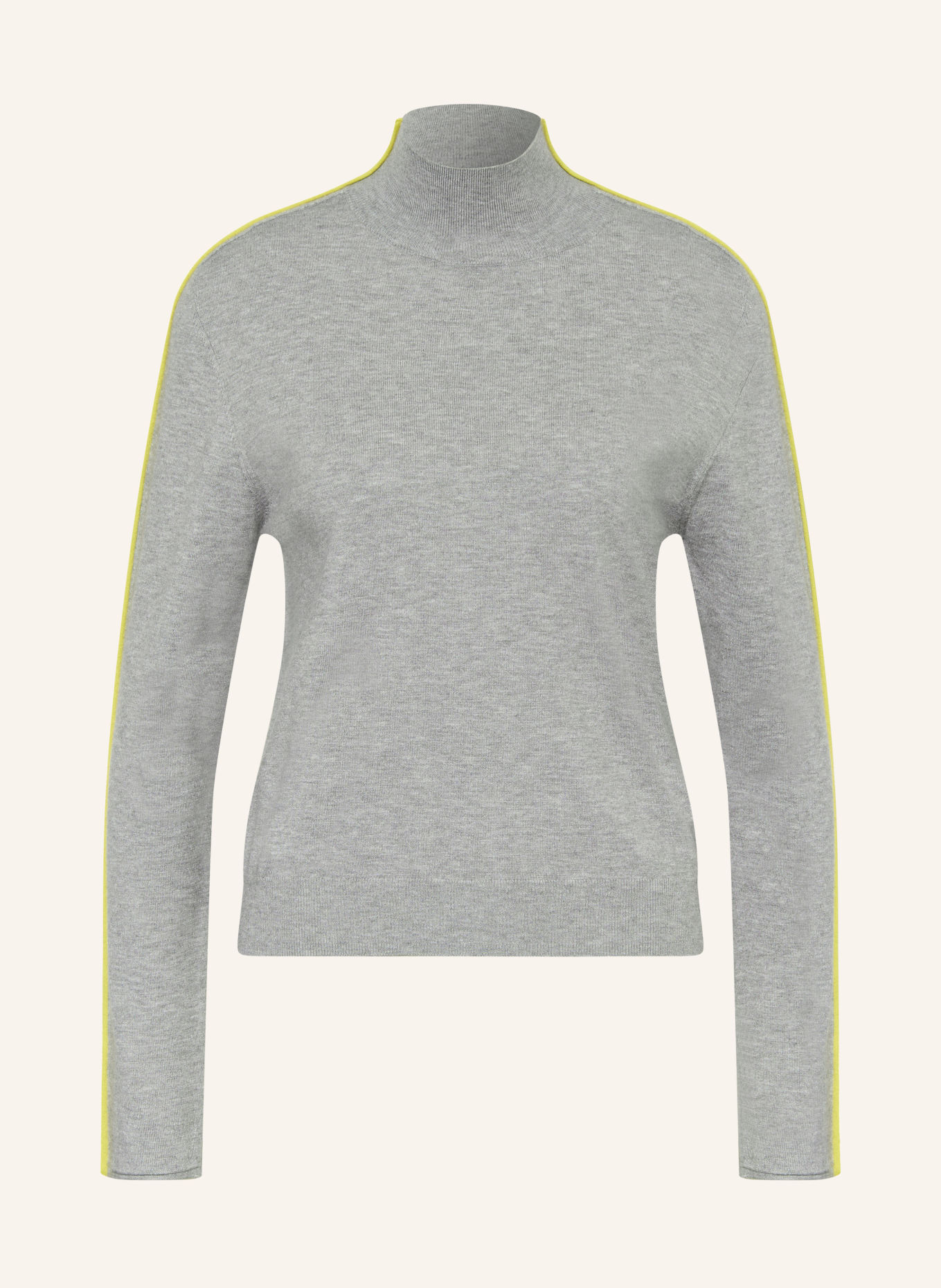 CATNOIR Pullover: HELLGRAU / GELB