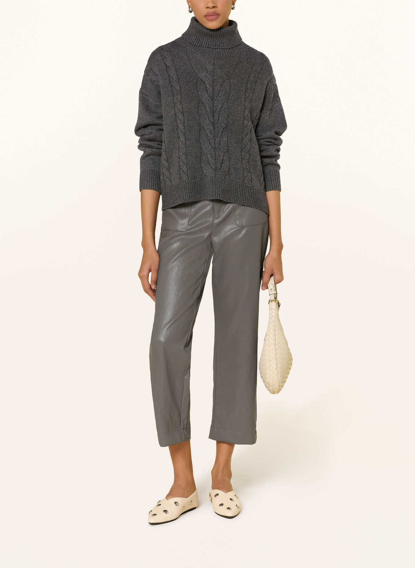 CATNOIR Rollkragenpullover: DUNKELGRAU