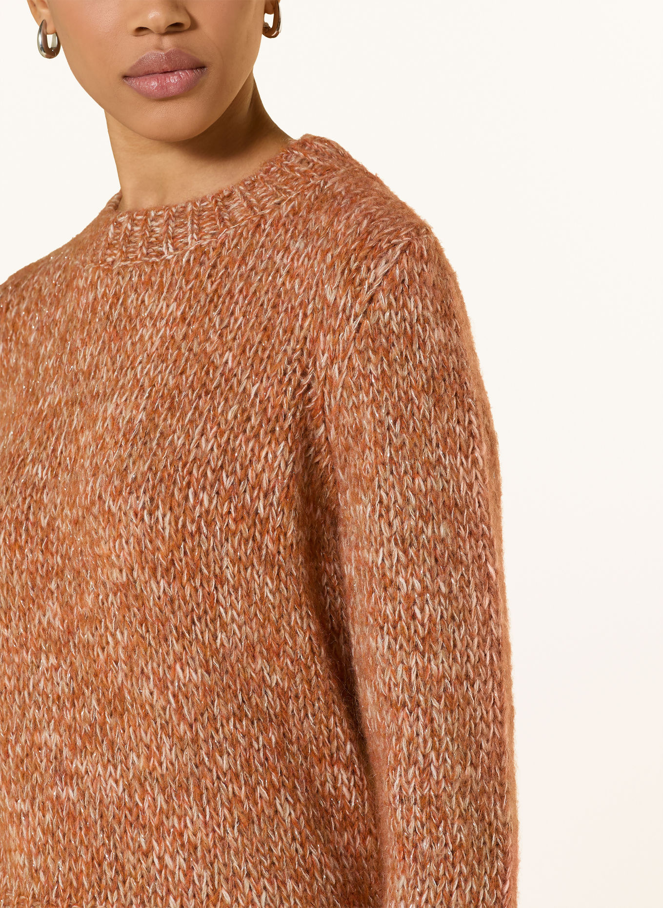 CATNOIR Sweaters: DARK ORANGE / WHITE