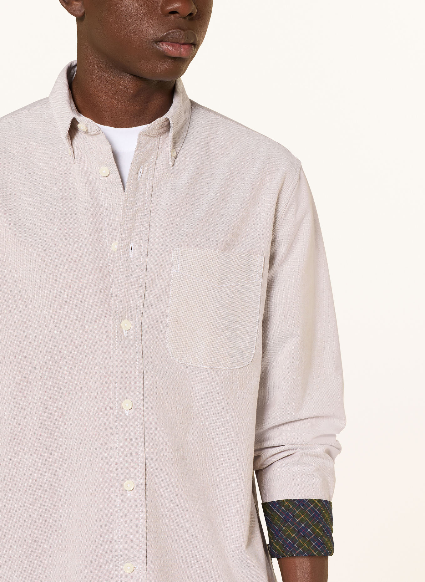 Barbour Oxfordoverhemd AUTHENTIC Comfort Fit: ECRU