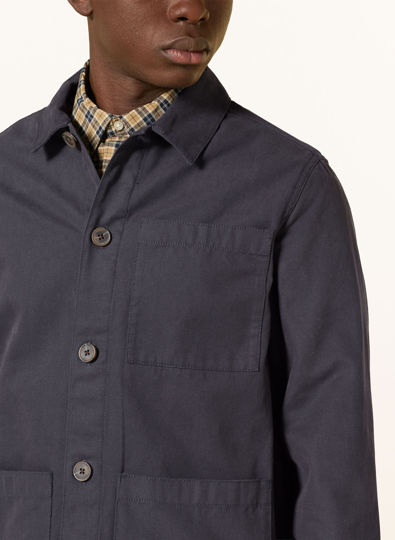 Barbour Comfort Fit Shirt: DARK BLUE
