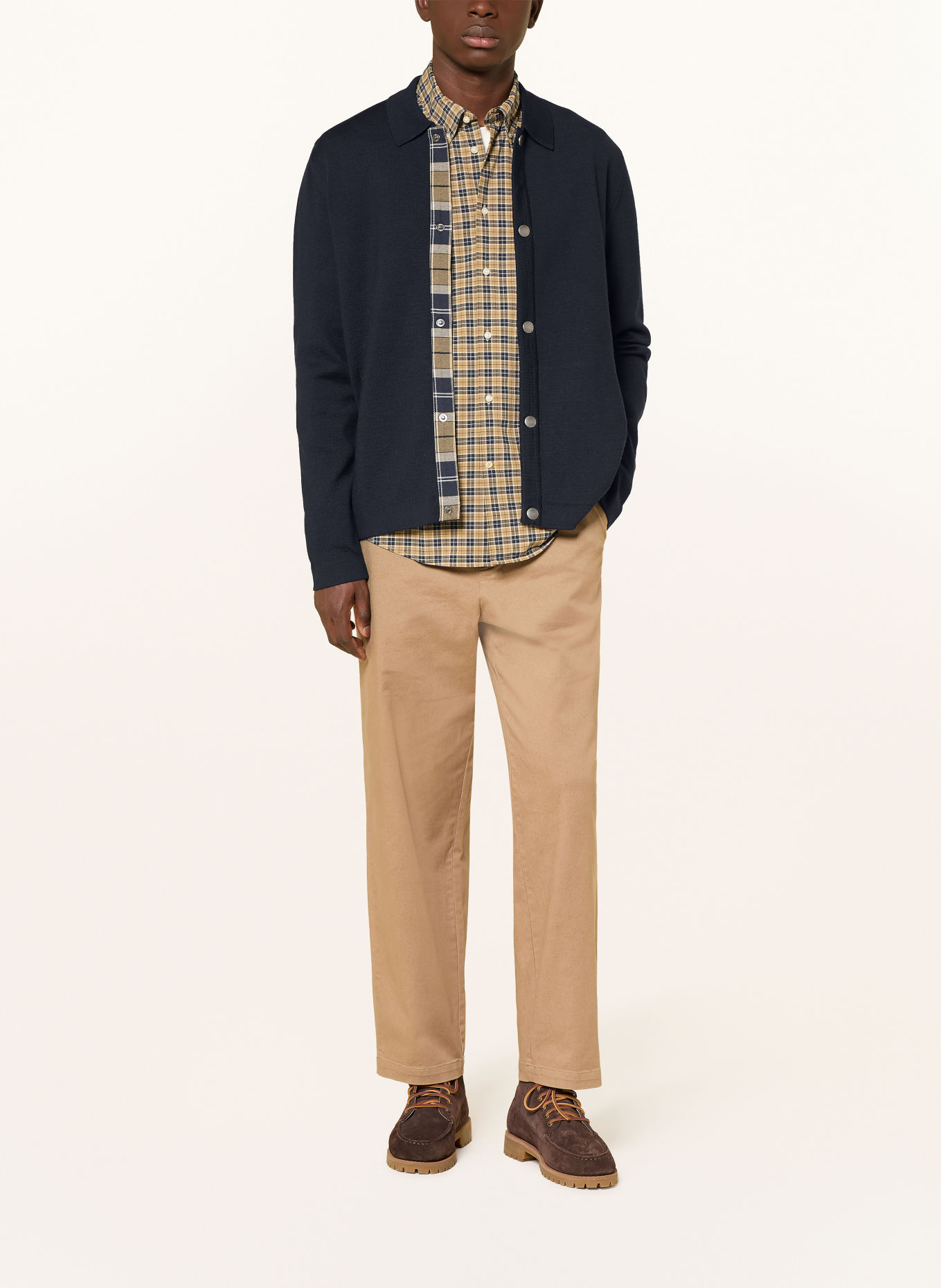 Barbour Strick-Overjacket FLORCOMBE: DUNKELBLAU / DUNKELBLAU