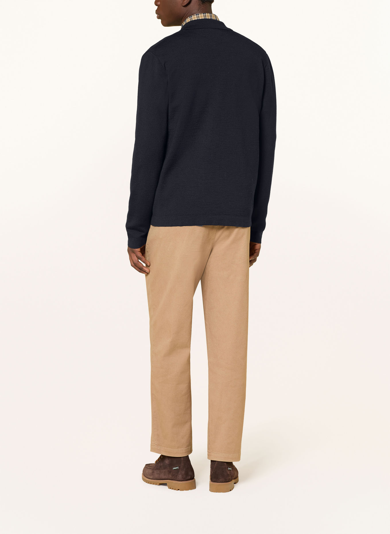 Barbour Strick-Overjacket FLORCOMBE: DUNKELBLAU / DUNKELBLAU