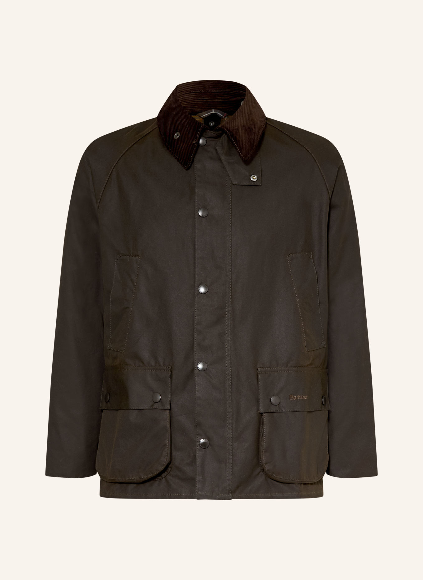Barbour Fieldjacket BEDALE: KHAKI / MØRKEBRUN
