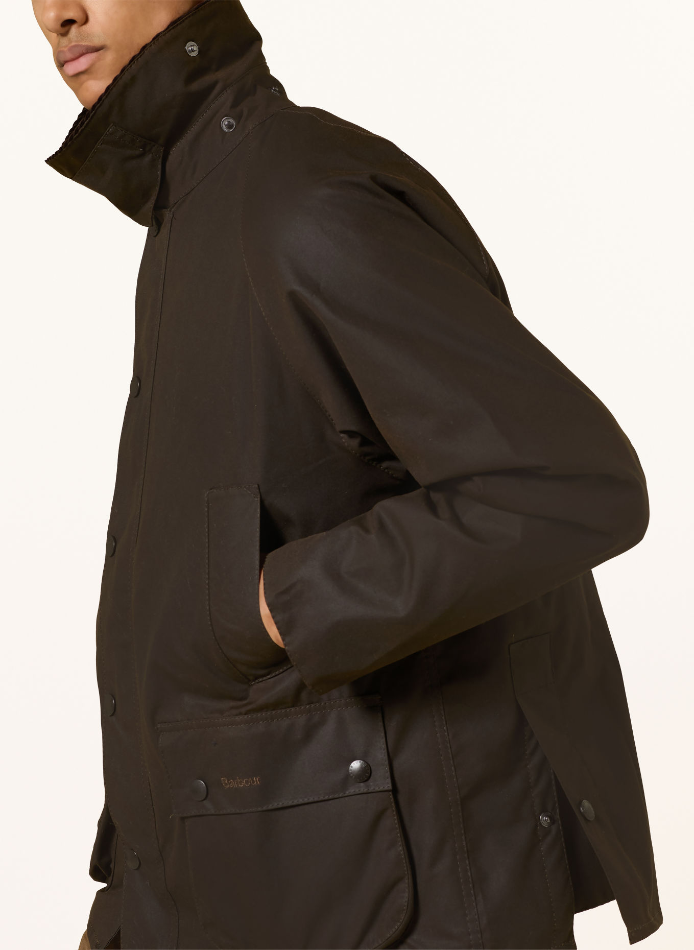 Barbour Fieldjacket BEDALE: KHAKI / MØRKEBRUN