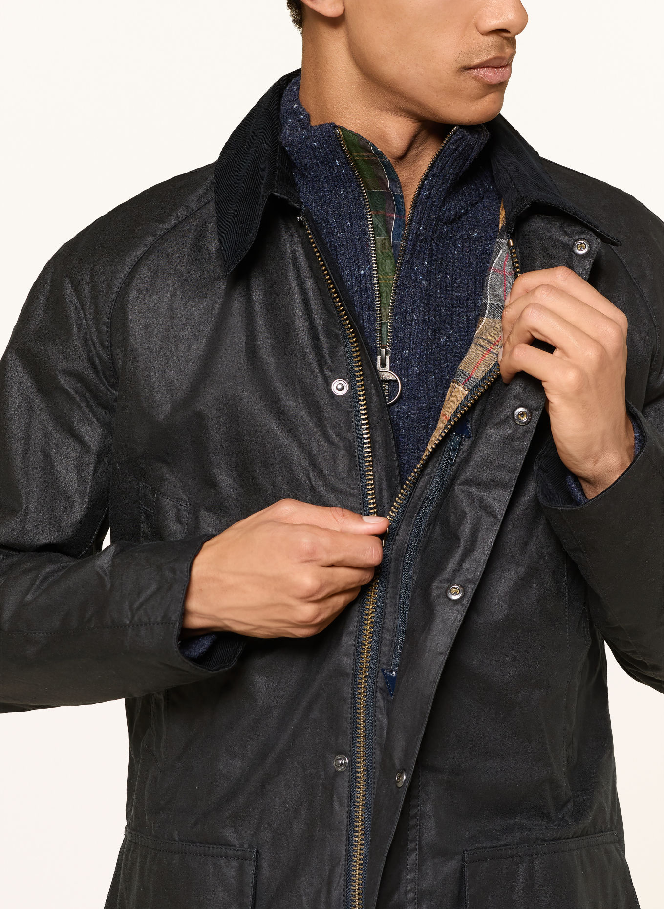 Barbour Fieldjacket BRISTOL: DUNKELBLAU