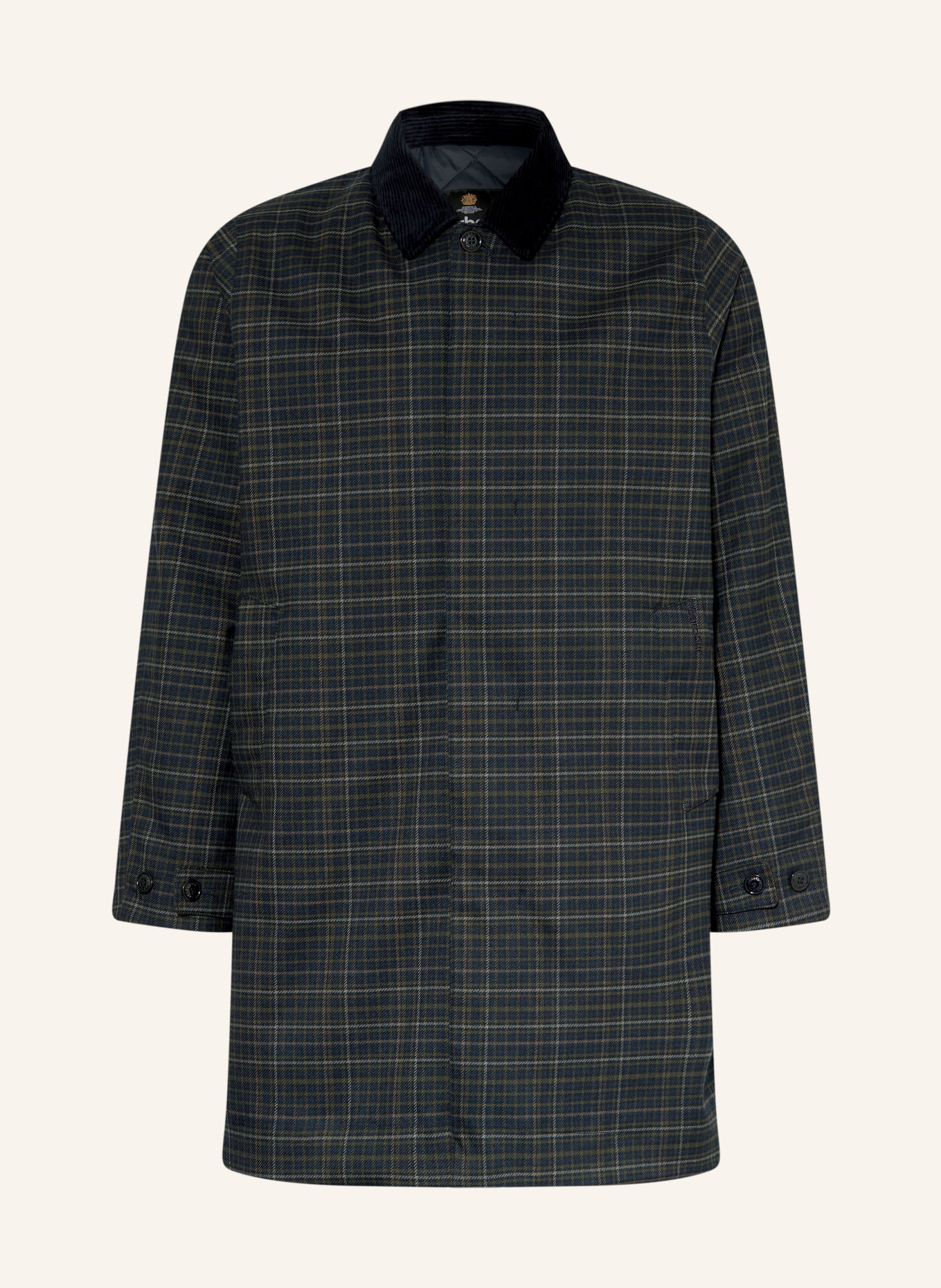 Barbour Mantel LORDEN: DUNKELBLAU / DUNKELGRÜN