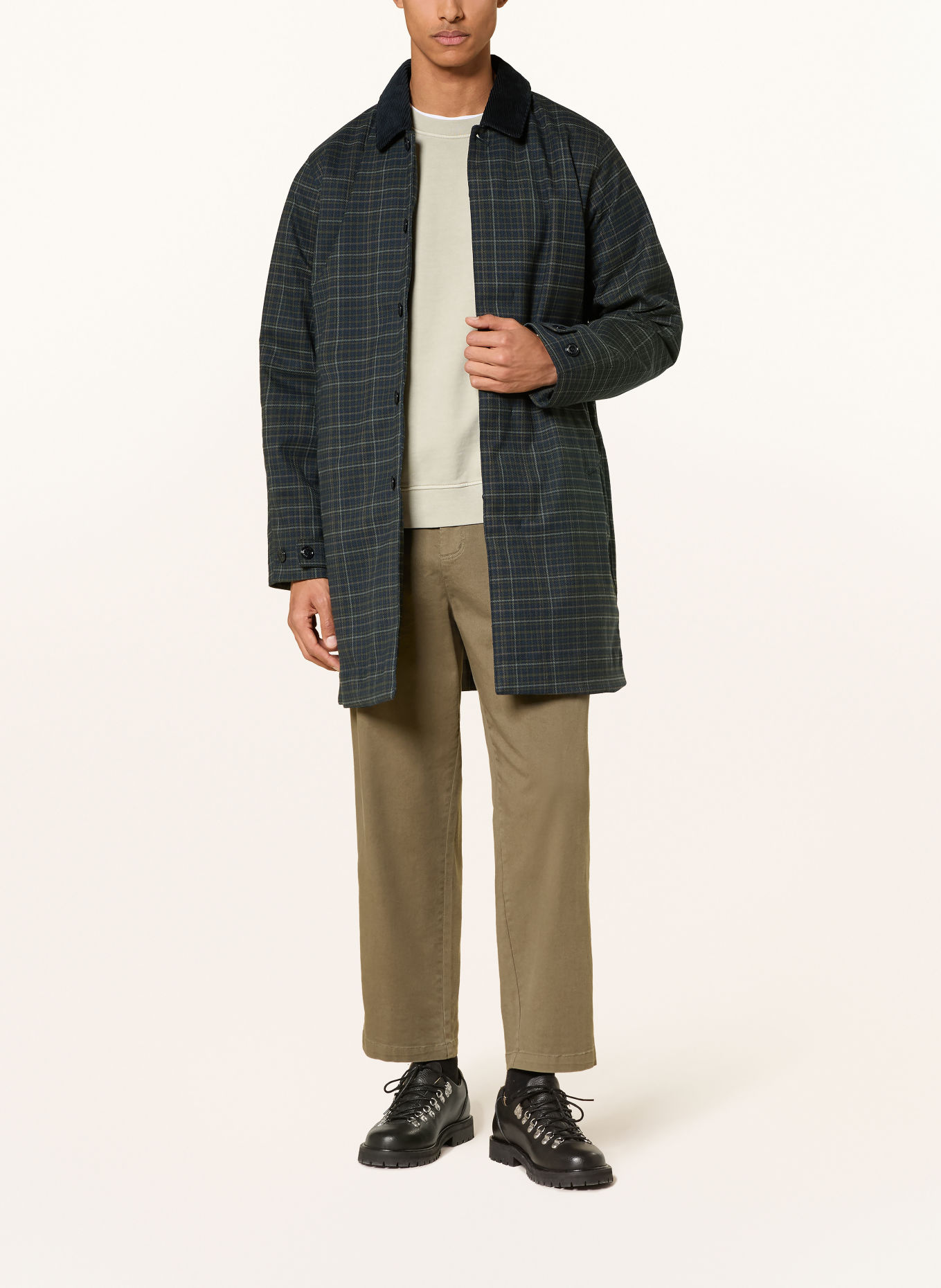 Barbour Mantel LORDEN: DUNKELBLAU / DUNKELGRÜN