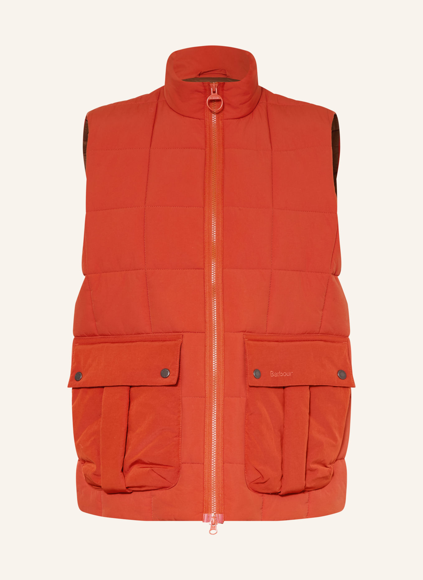 Barbour Steppweste AKELD: DUNKELORANGE