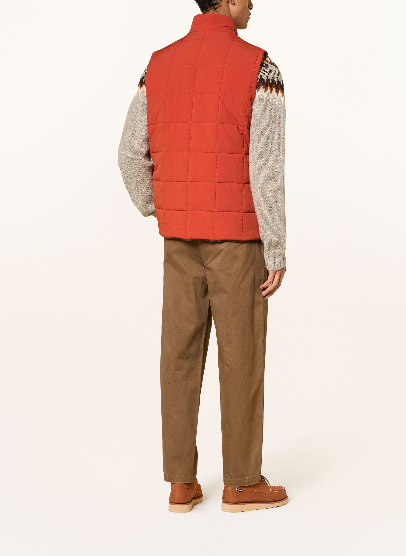 Barbour Steppweste AKELD: DUNKELORANGE