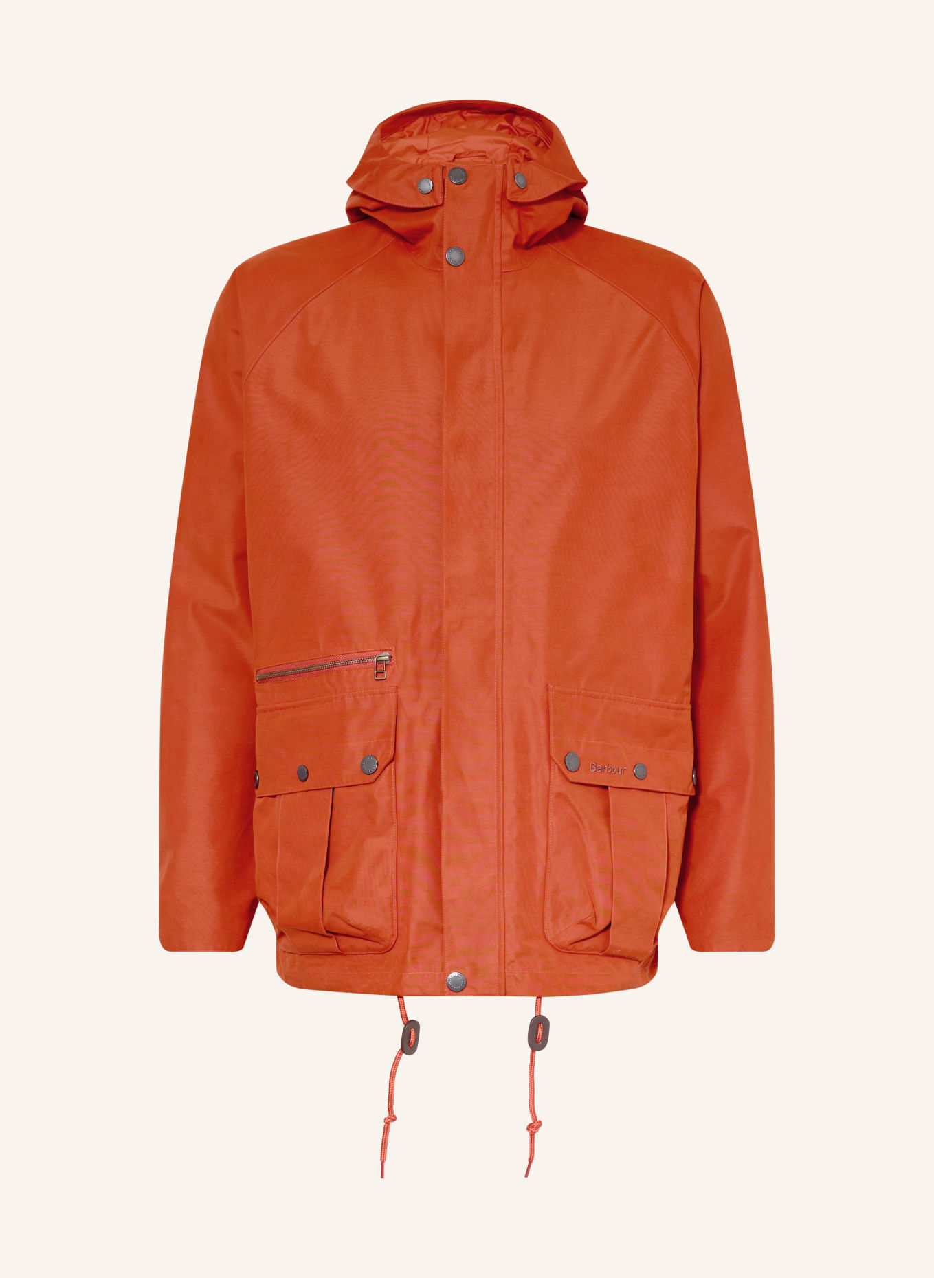 Barbour AIKWOOD Field Jacket: DARK ORANGE