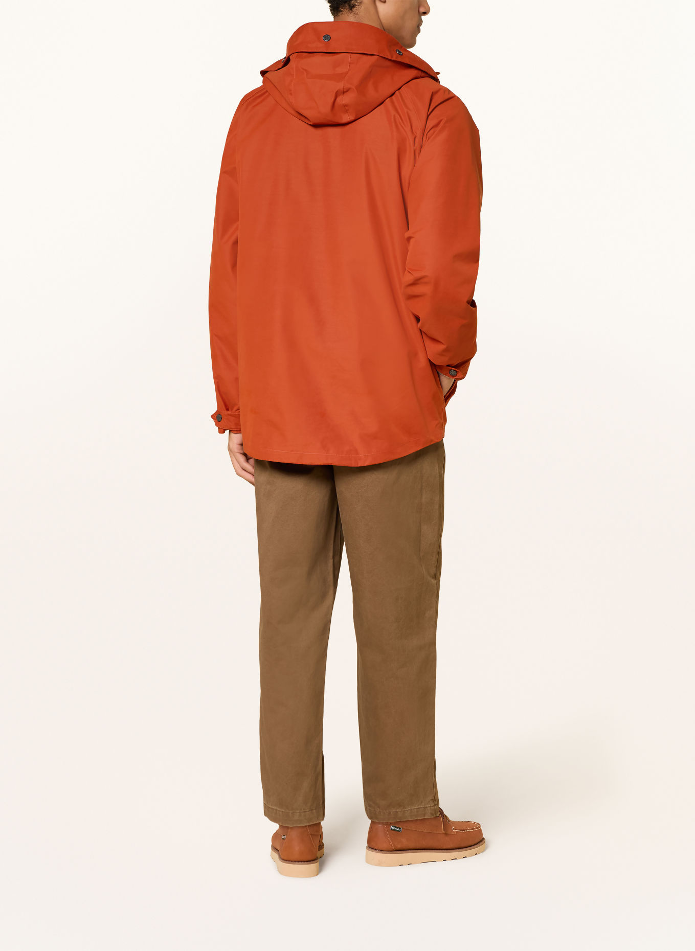 Barbour AIKWOOD Field Jacket: DARK ORANGE
