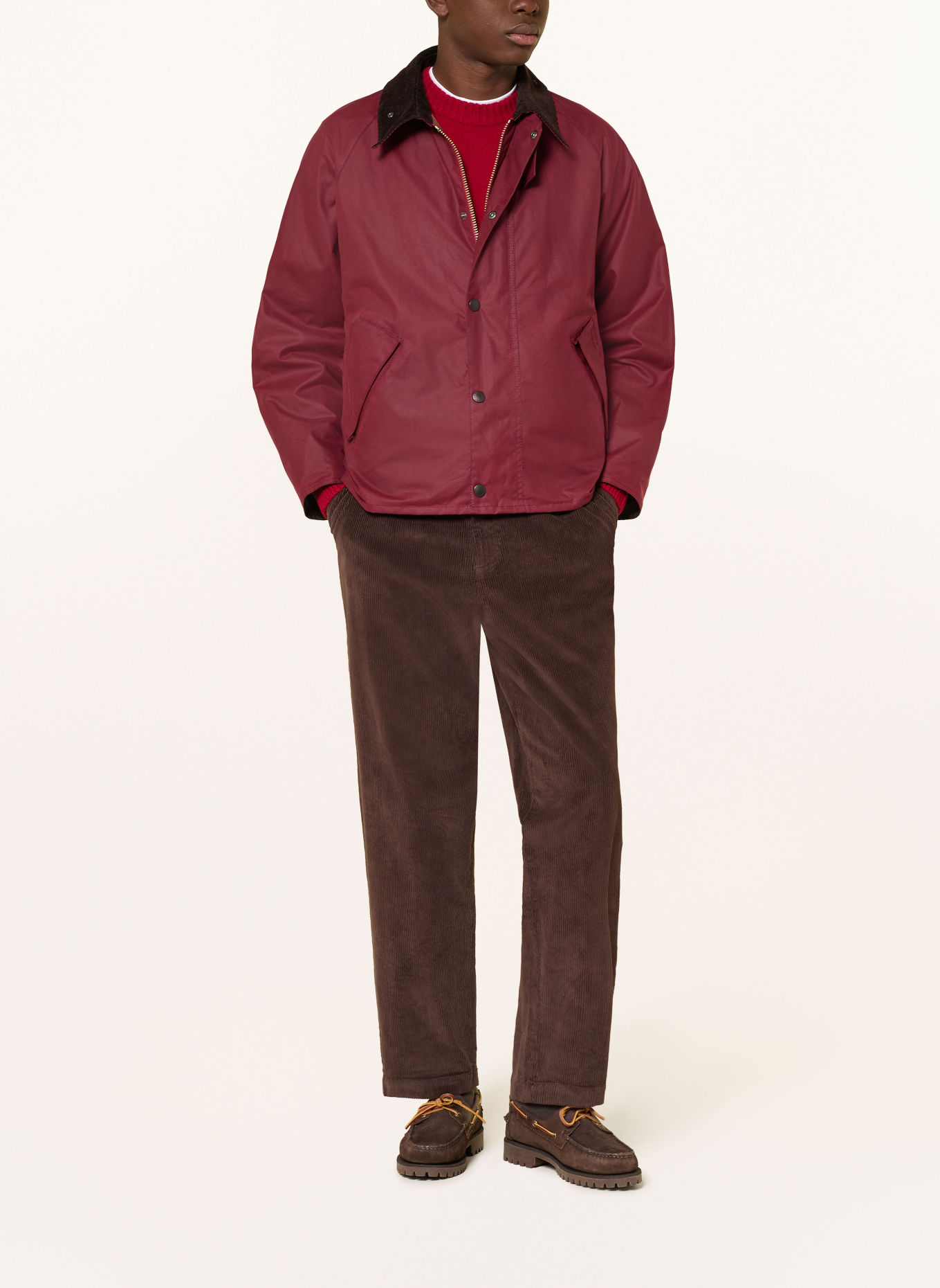 Barbour Jacke: DUNKELROT / DUNKELBRAUN