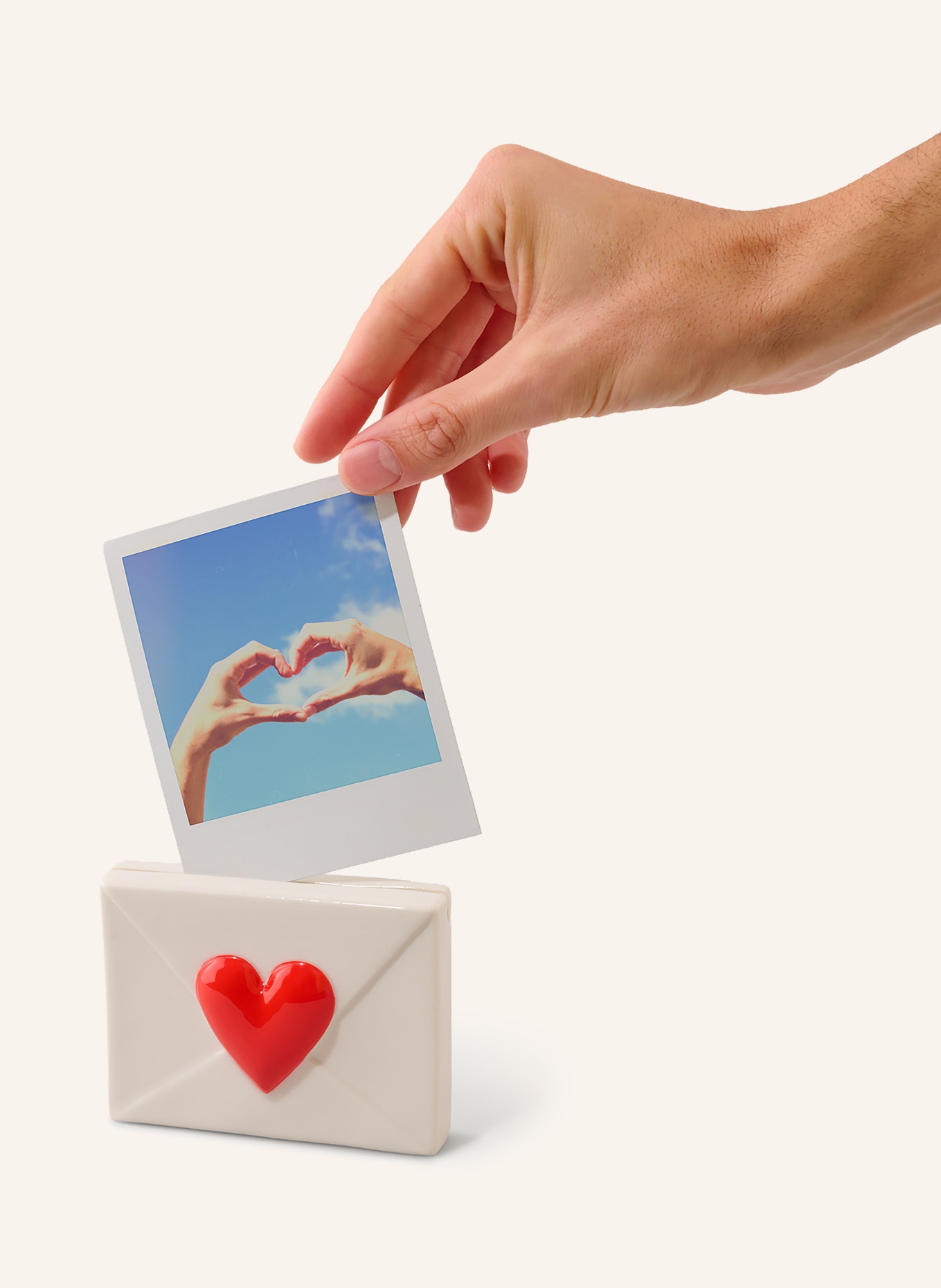 fluid MARKET Bilderhalter HEART: WEISS / ROT