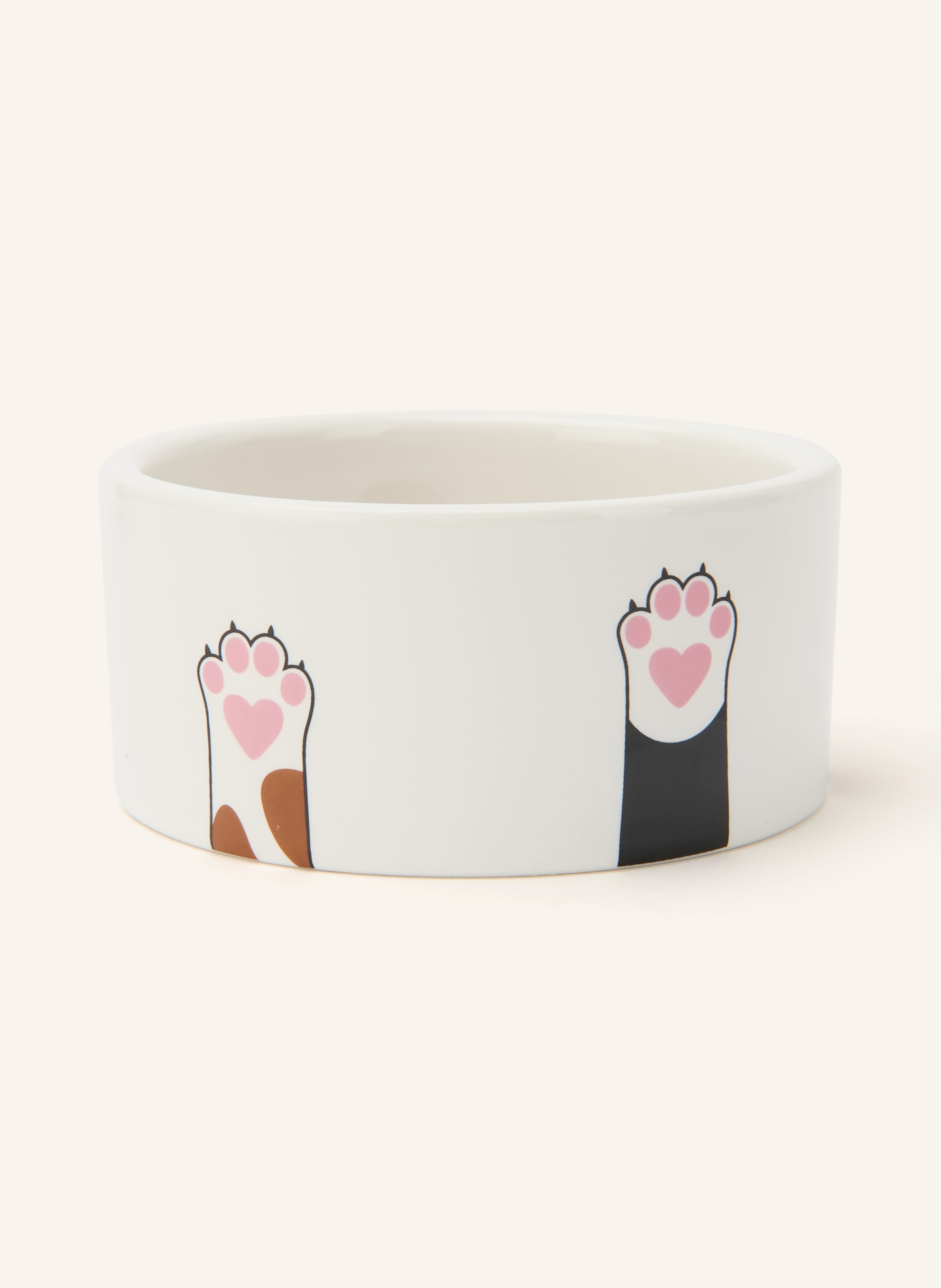 fluid MARKET Schale CAT PAWS: CREME / BRAUN / ROSA
