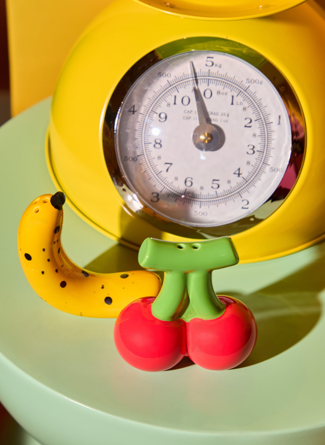 fluid MARKET Salz- und Pfeffersteuer BANANA & CHERRY: ROT / DUNKELGELB / GRÜN