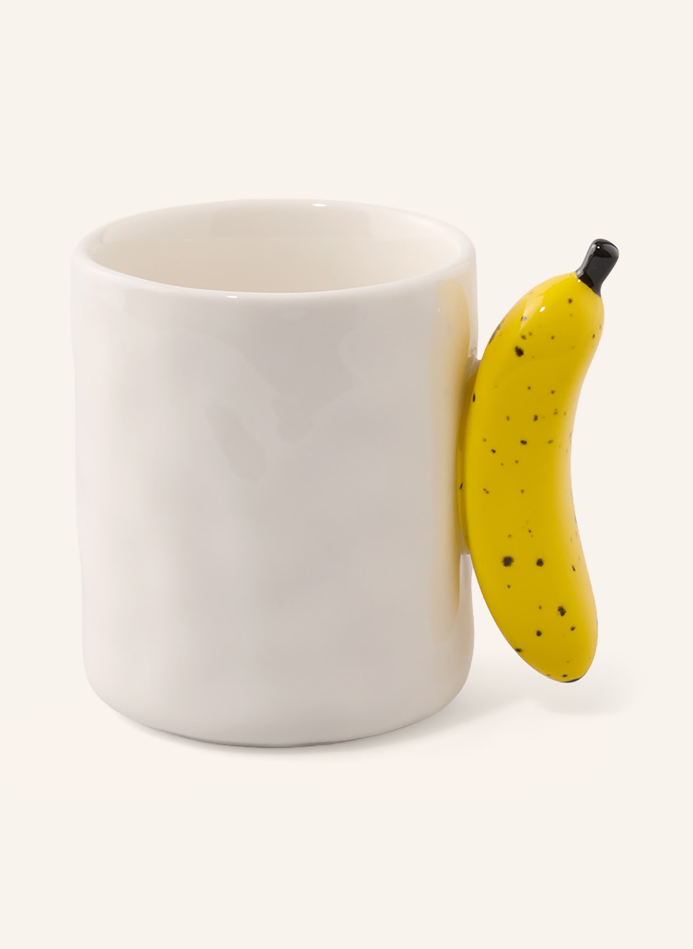 fluid MARKET Henkelbecher BANANA: CREME / DUNKELBRAUN / DUNKELGELB