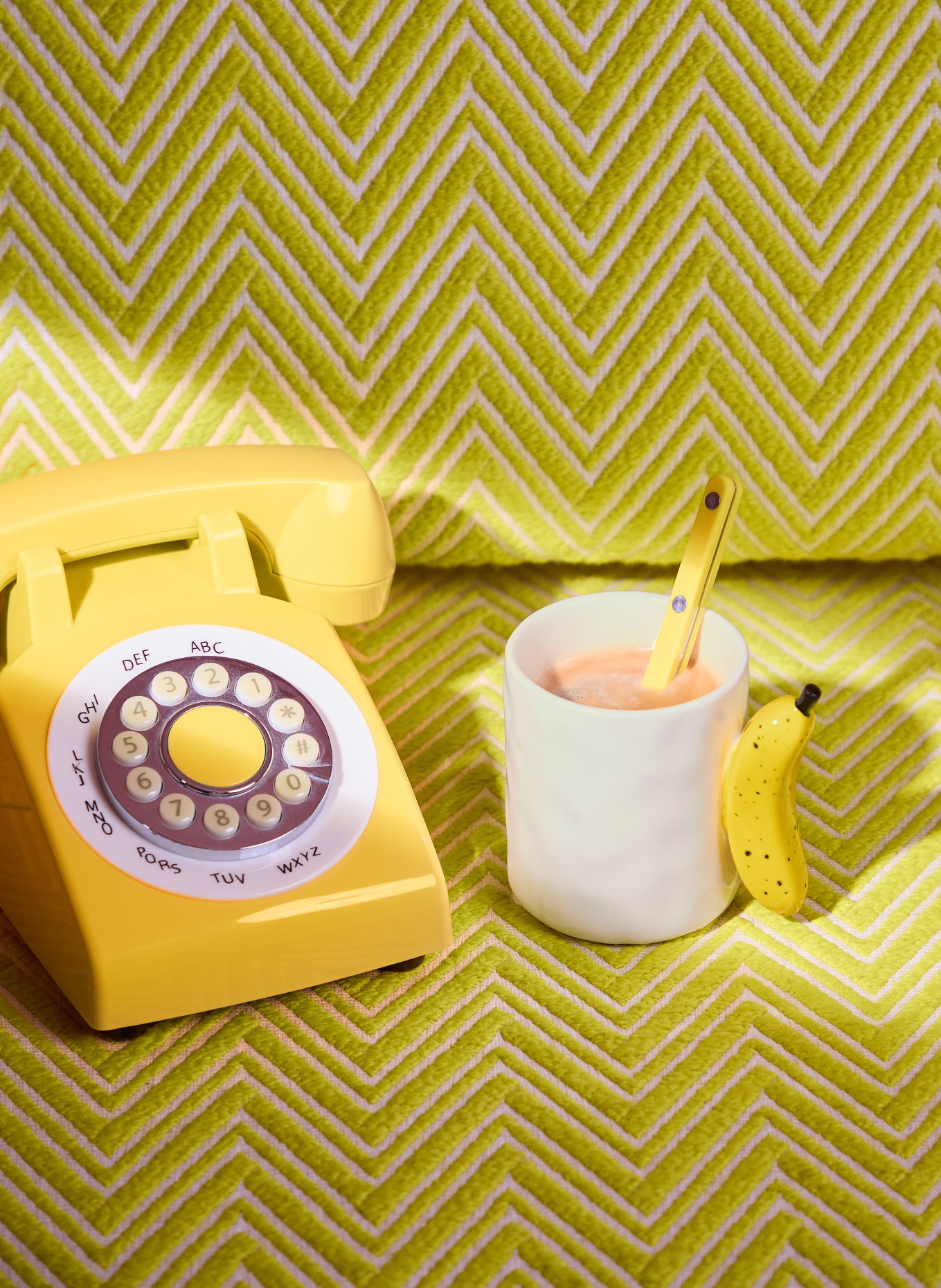 fluid MARKET Henkelbecher BANANA: CREME / DUNKELBRAUN / DUNKELGELB