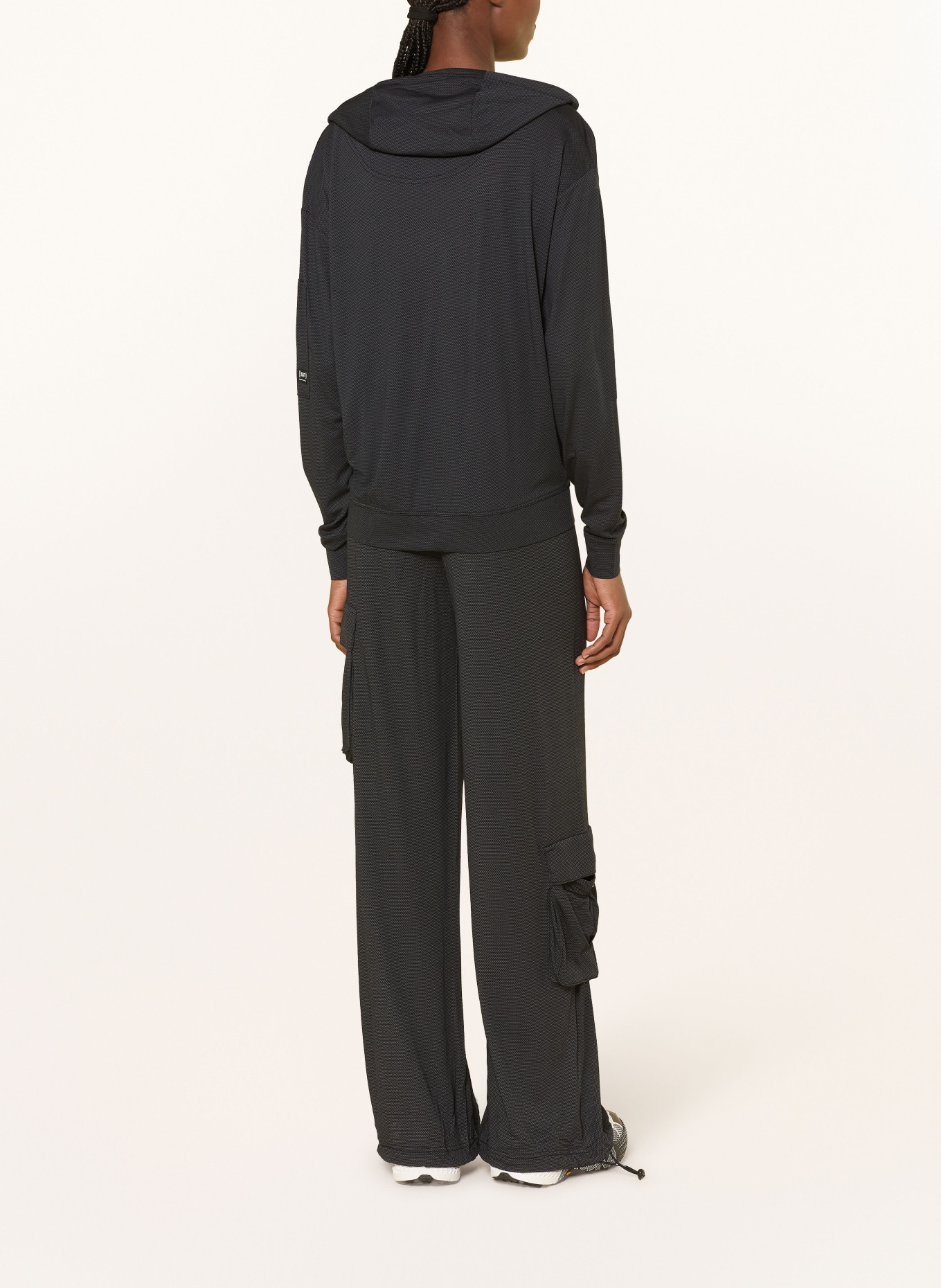 super.natural Hoodie AIR mit Merinowolle: SCHWARZ