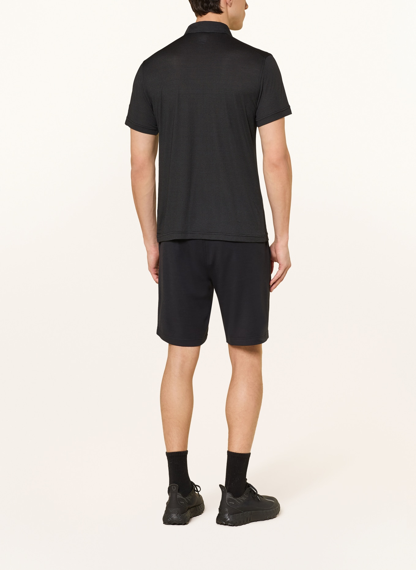 super.natural Koszulka polo LIGHT AIR: CZARNY