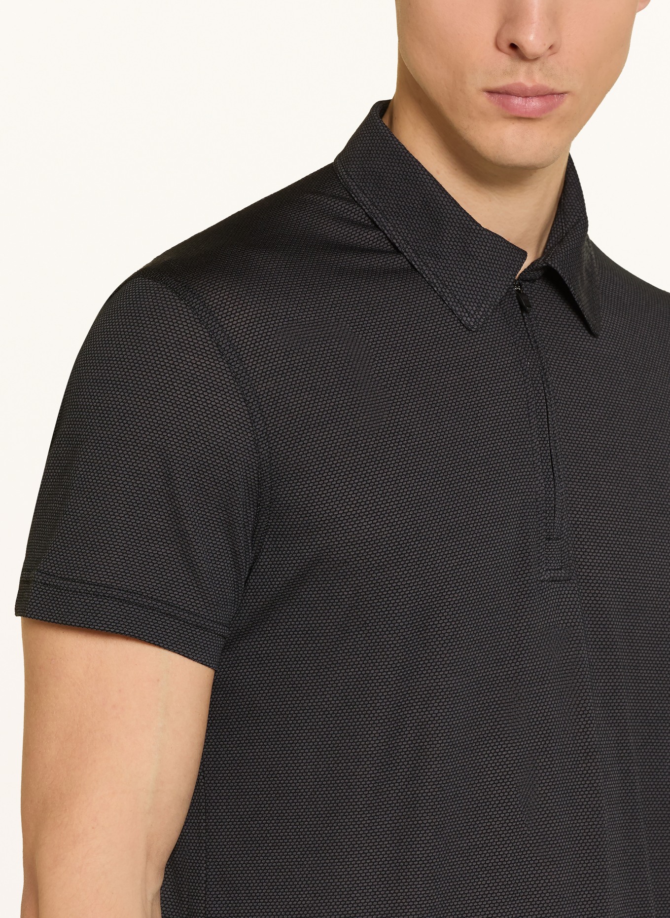 super.natural Koszulka polo LIGHT AIR: CZARNY