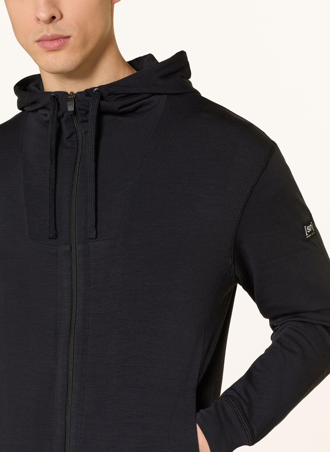 super.natural Sweatjacke EVERYDAY mit Merinowolle: SCHWARZ