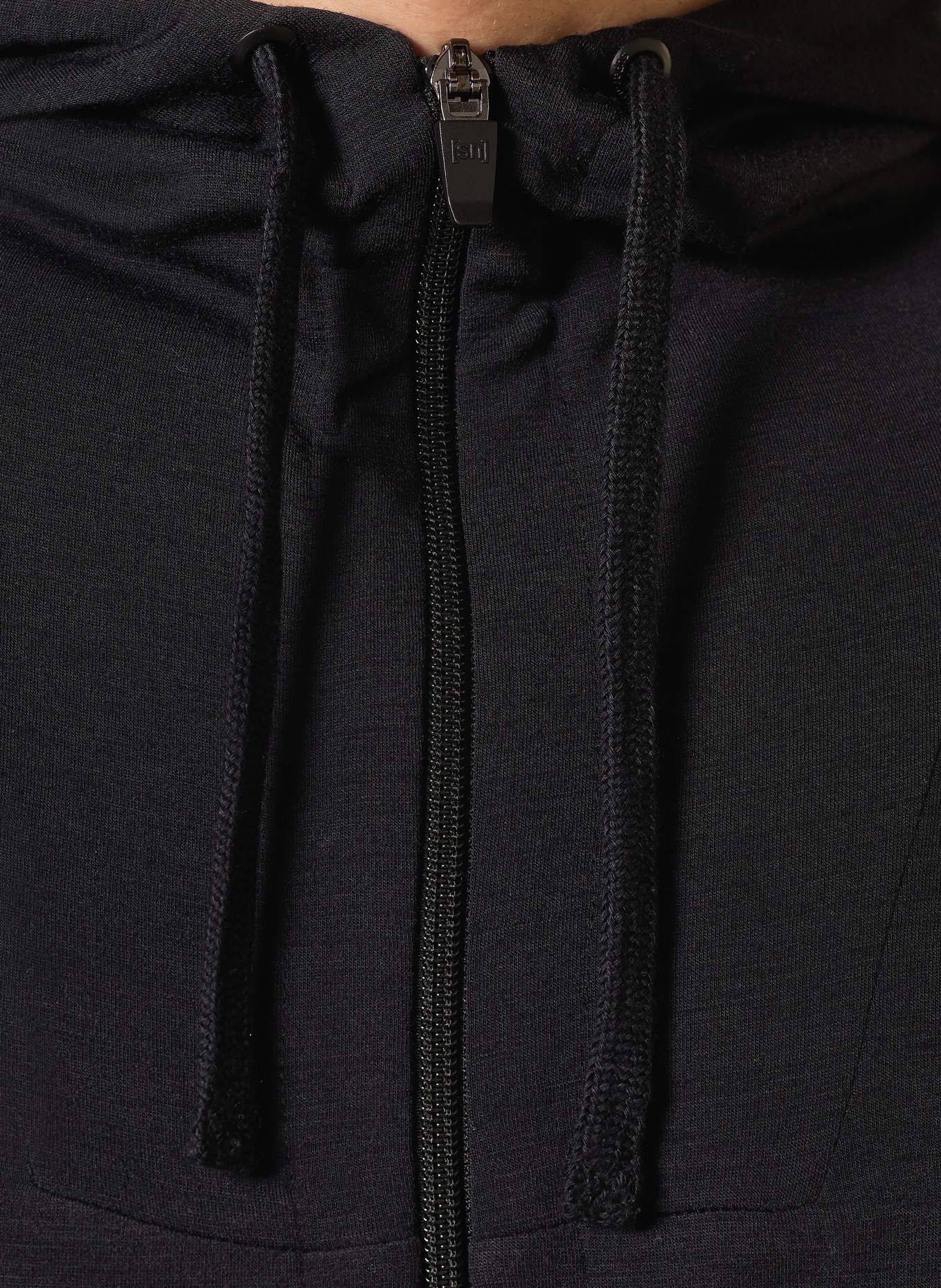 super.natural Sweatjacke EVERYDAY mit Merinowolle: SCHWARZ