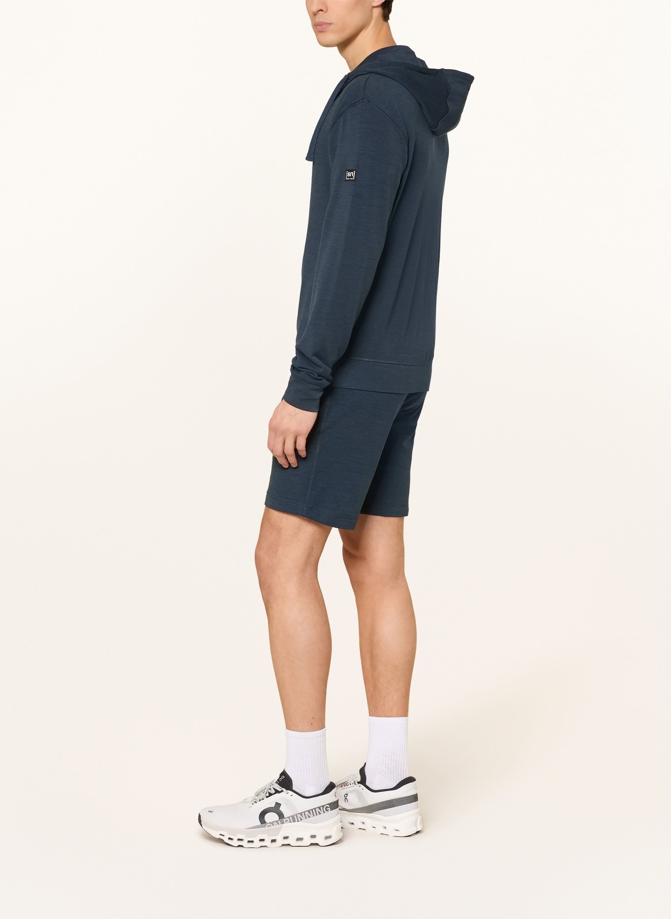 super.natural Sweatjacke EVERYDAY mit Merinowolle: DUNKELBLAU