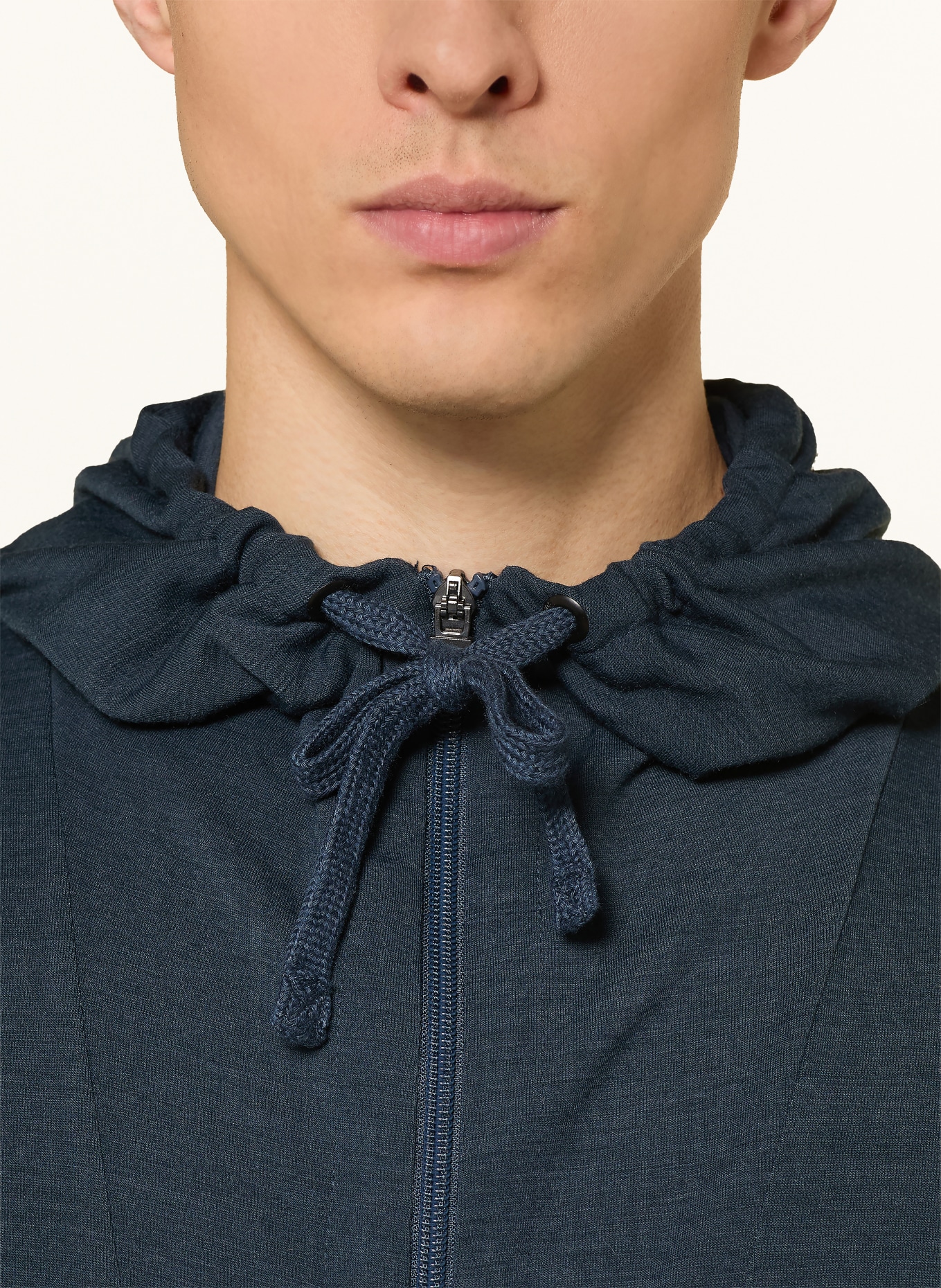 super.natural Sweatjacke EVERYDAY mit Merinowolle: DUNKELBLAU