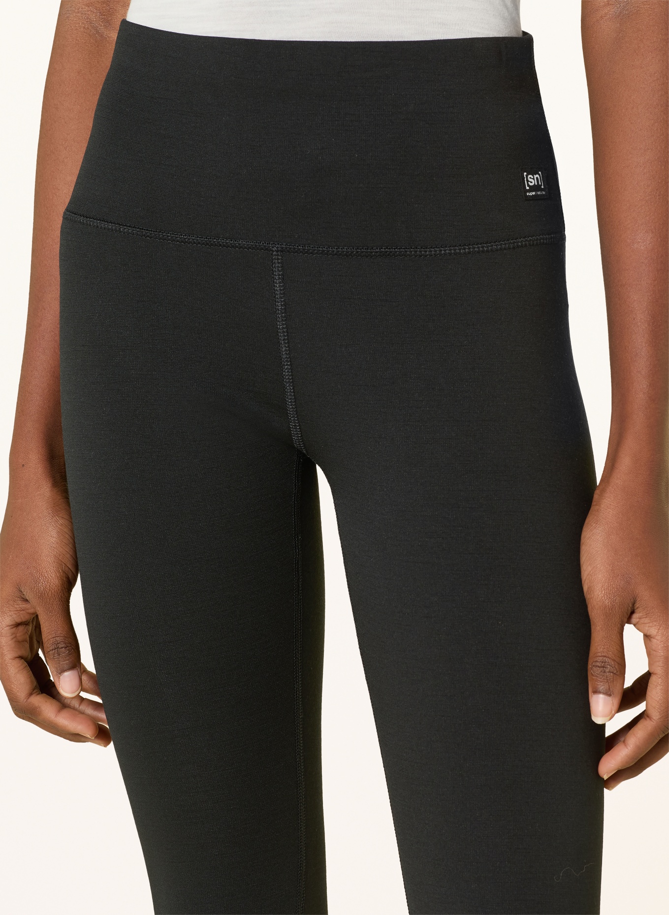 super.natural Tights SUPER LUX mt Merinowolle: SCHWARZ