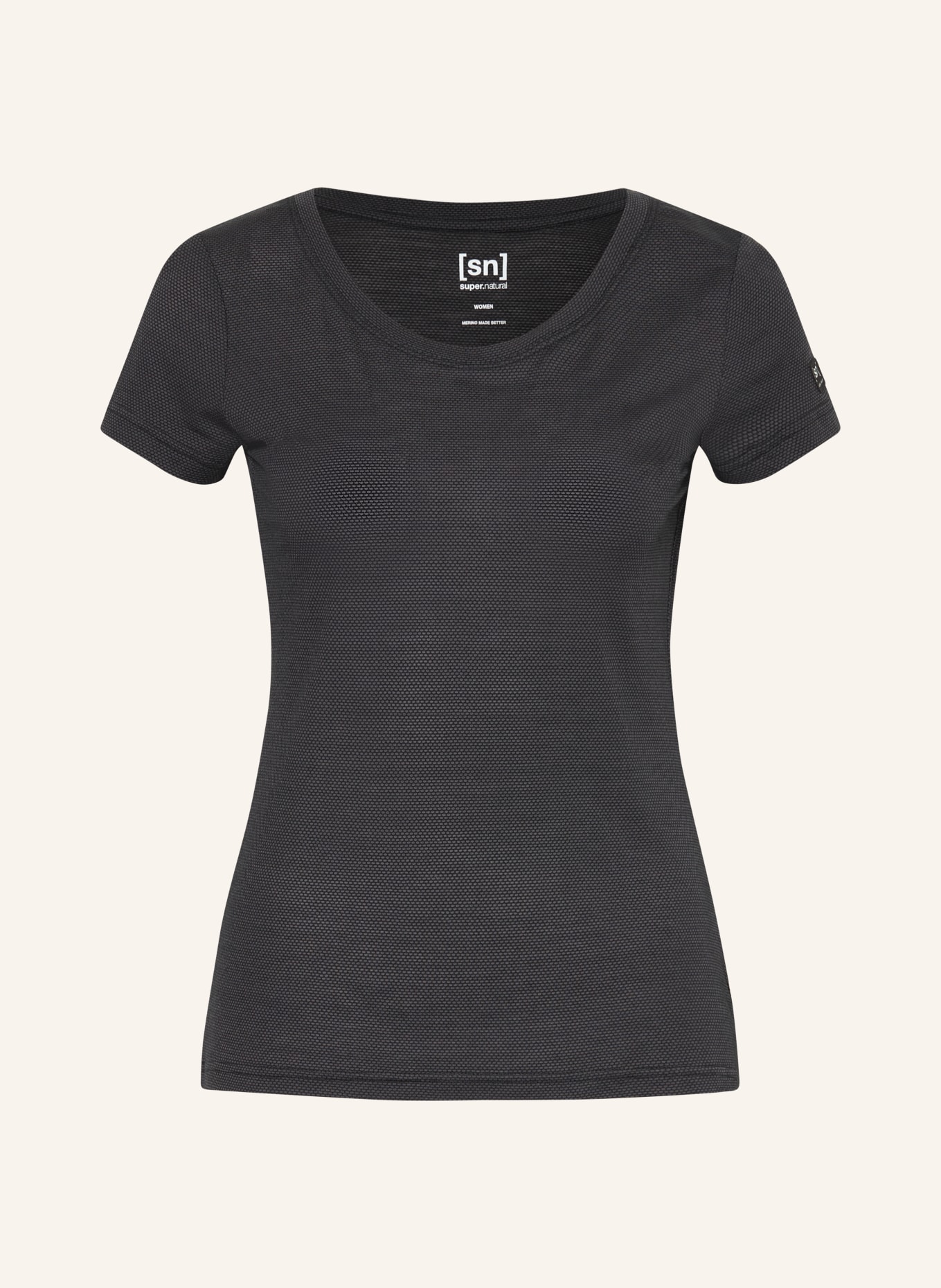 super.natural Funktionsshirt MIDSUMMER AIR: SCHWARZ