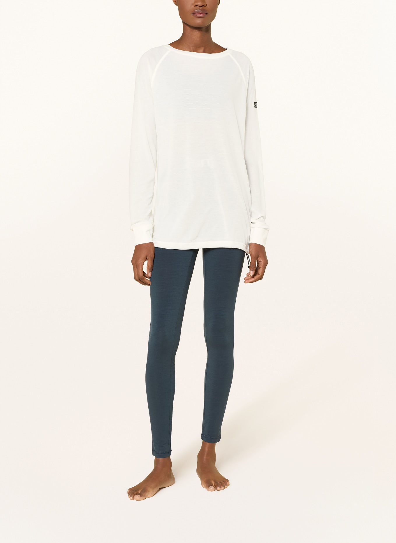 super.natural Funktionsshirt LEISURE AIR mit Merinowolle: ECRU