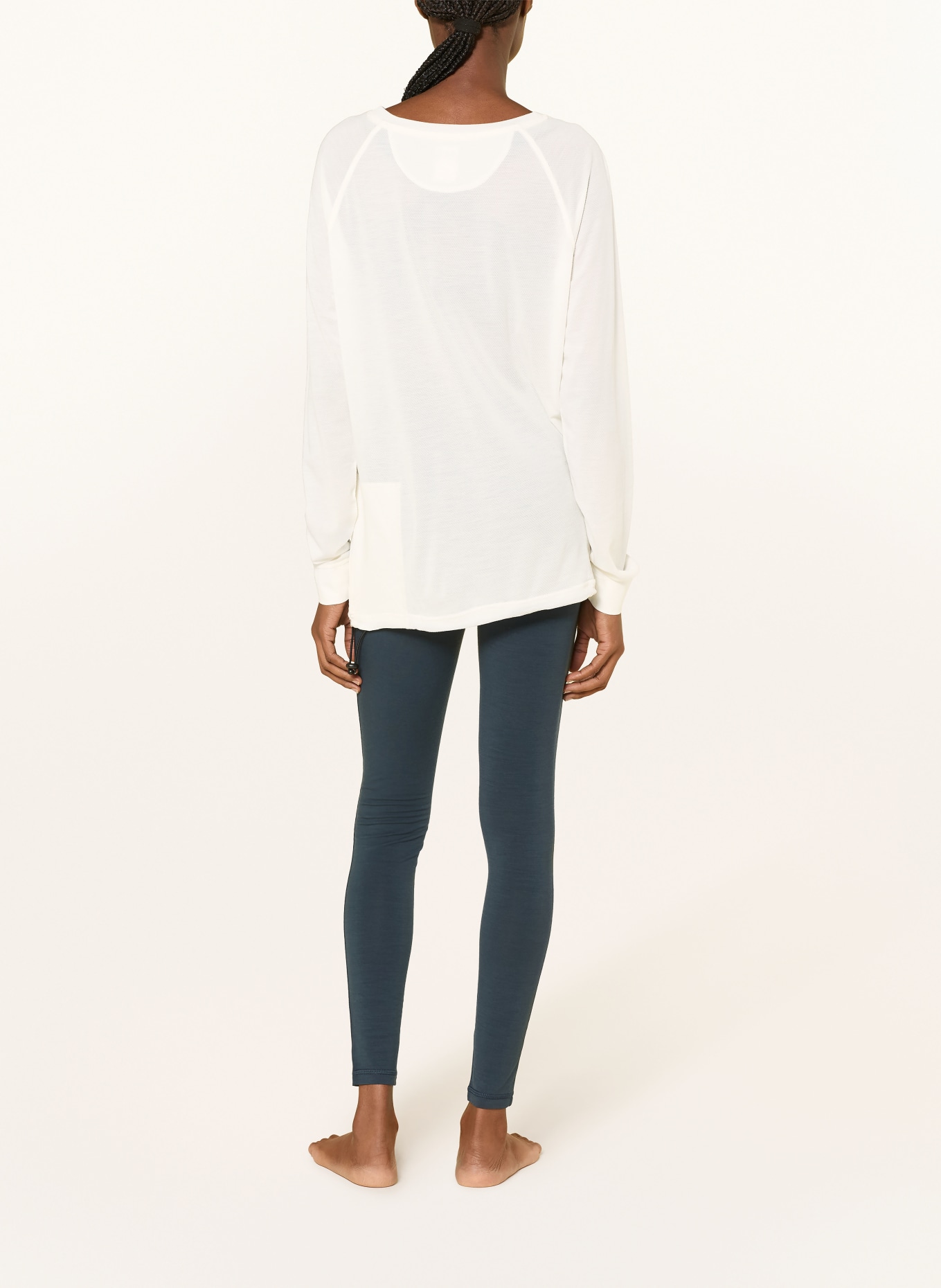 super.natural Funktionsshirt LEISURE AIR mit Merinowolle: ECRU